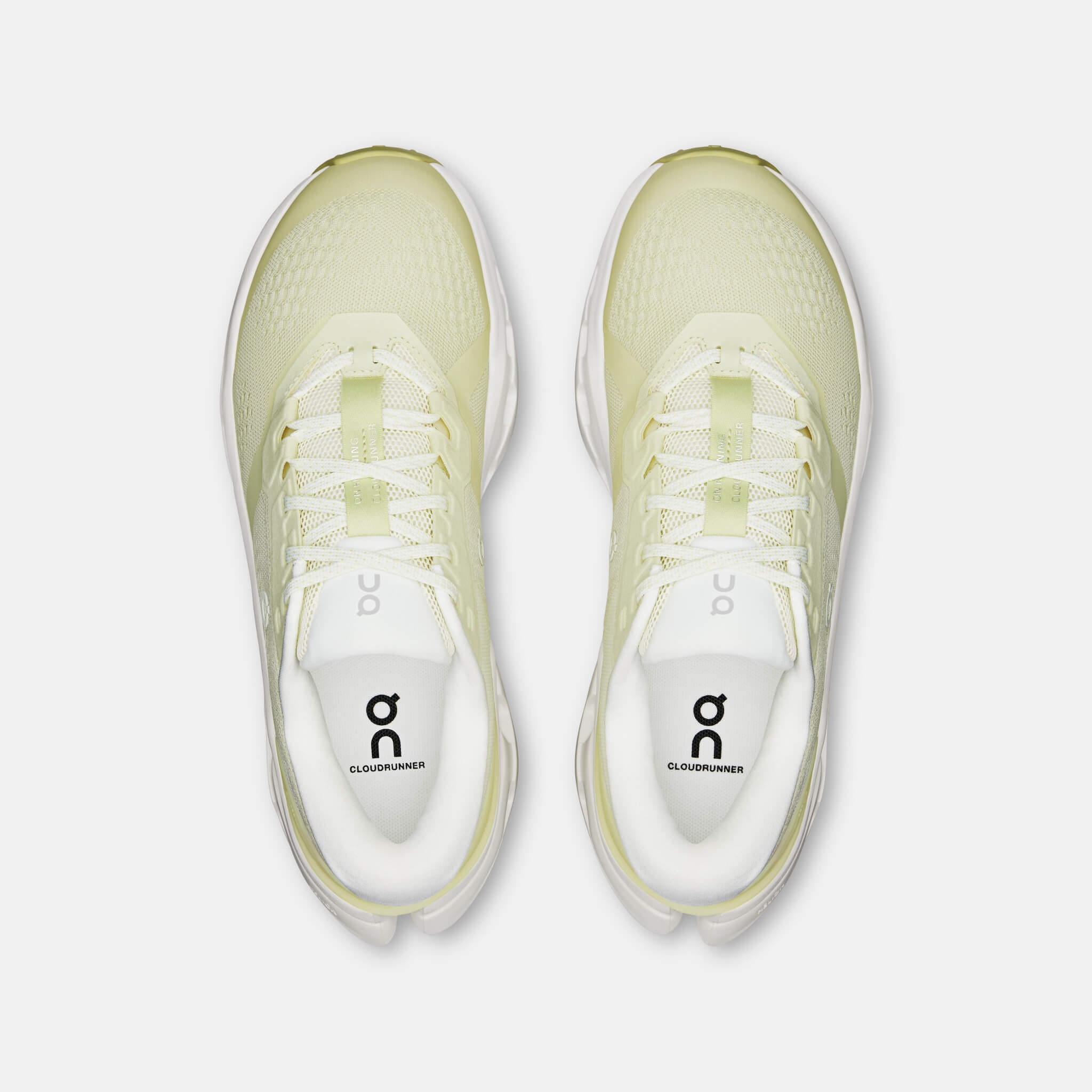 Damskie kremowo-zielone buty On Cloudrunner 3