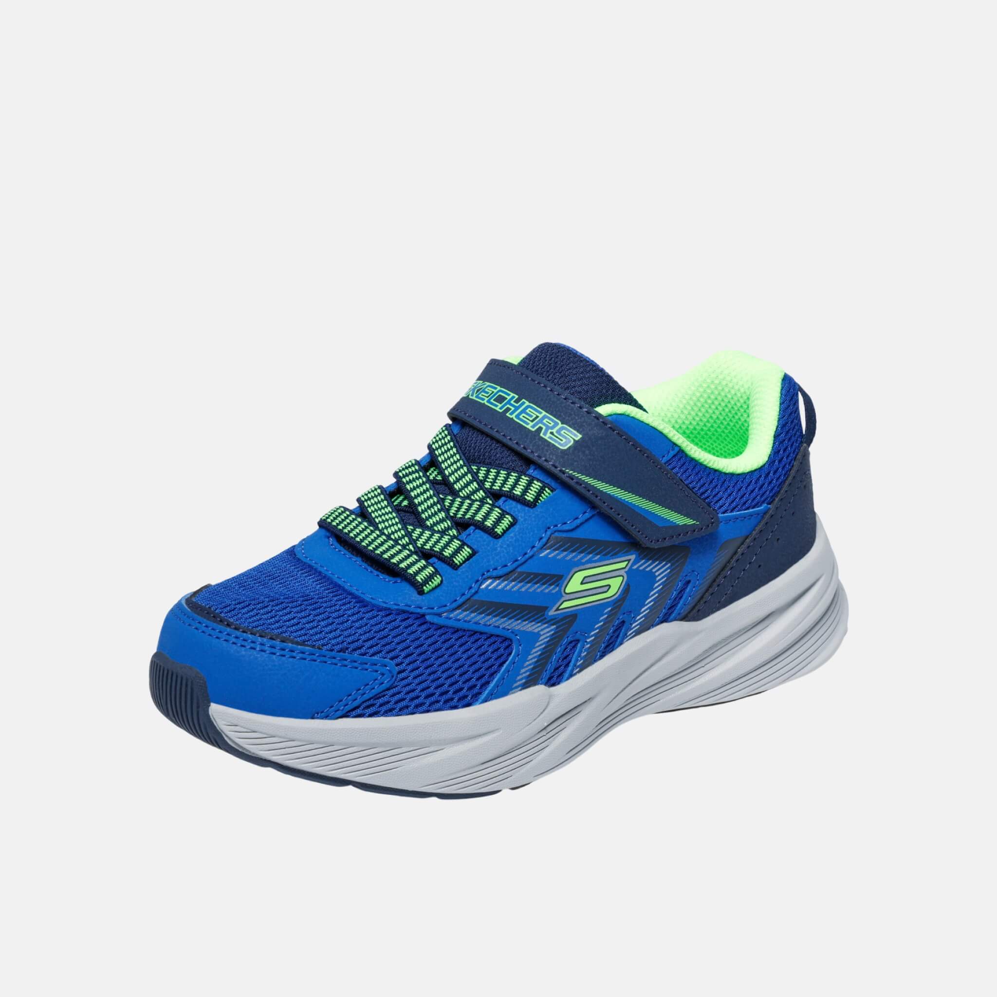 Dziecięce niebieskie sneakersy Skechers Microspec Tread