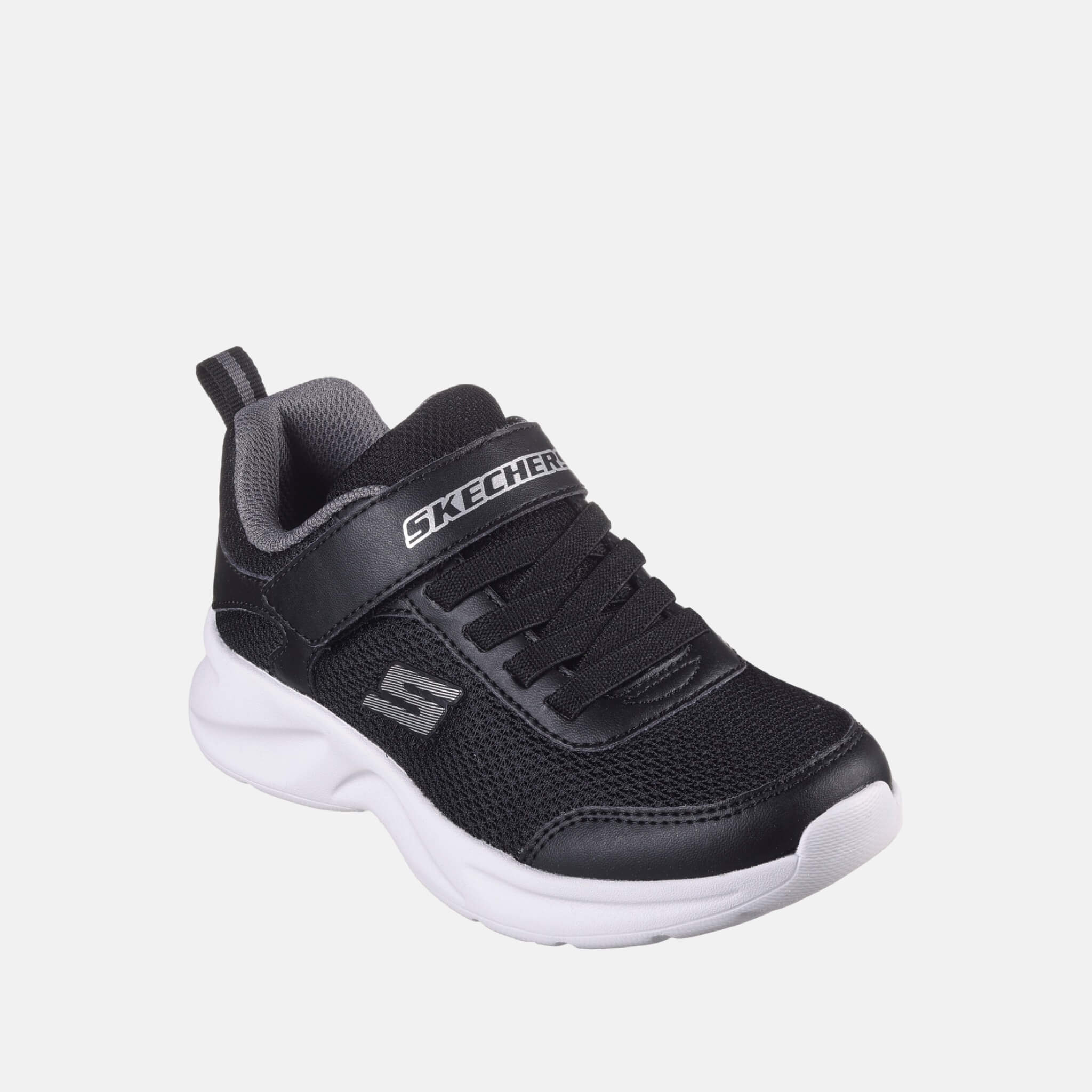 Skechers Dynamatic Kids' Black and White Sneakers
