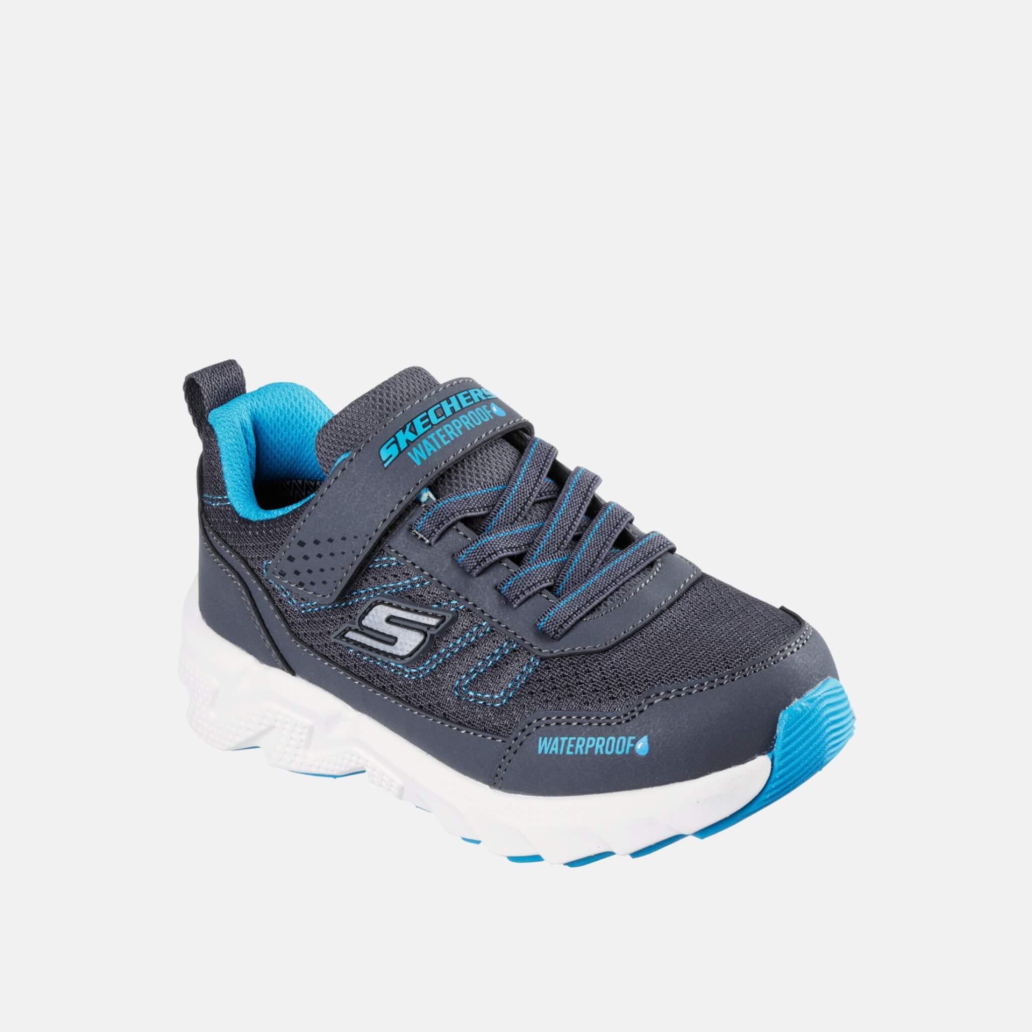 Dziecięce niebiesko–szare sneakersy Skechers Elite Sport Tread – Aquavek