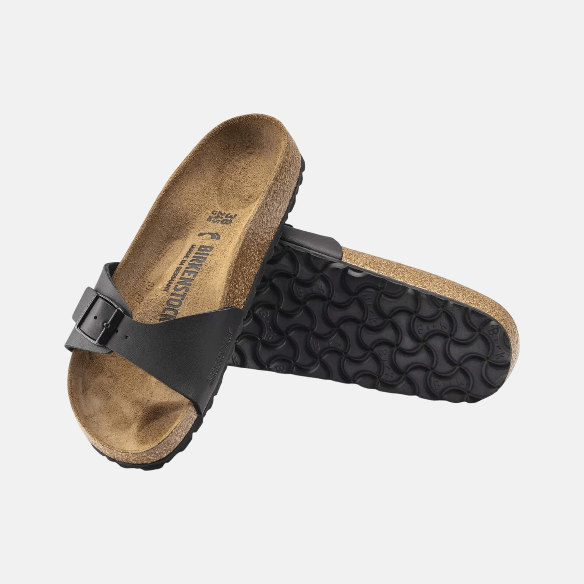 Czarne klapki Birkenstock Madrid Birko-Flor