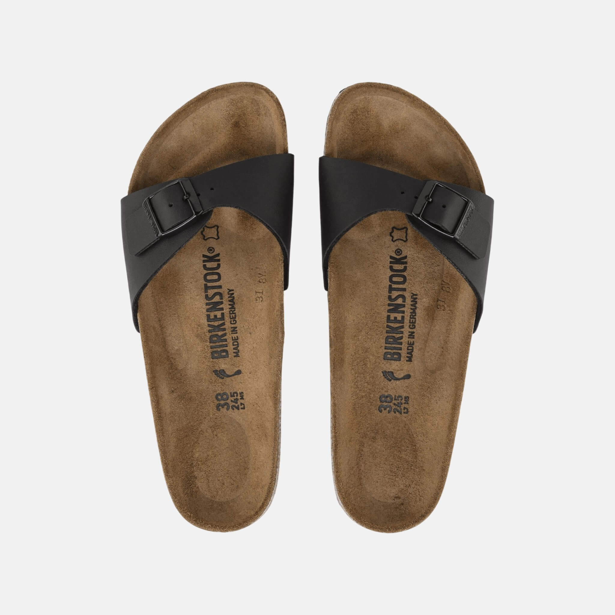 Czarne klapki Birkenstock Madrid Birko-Flor