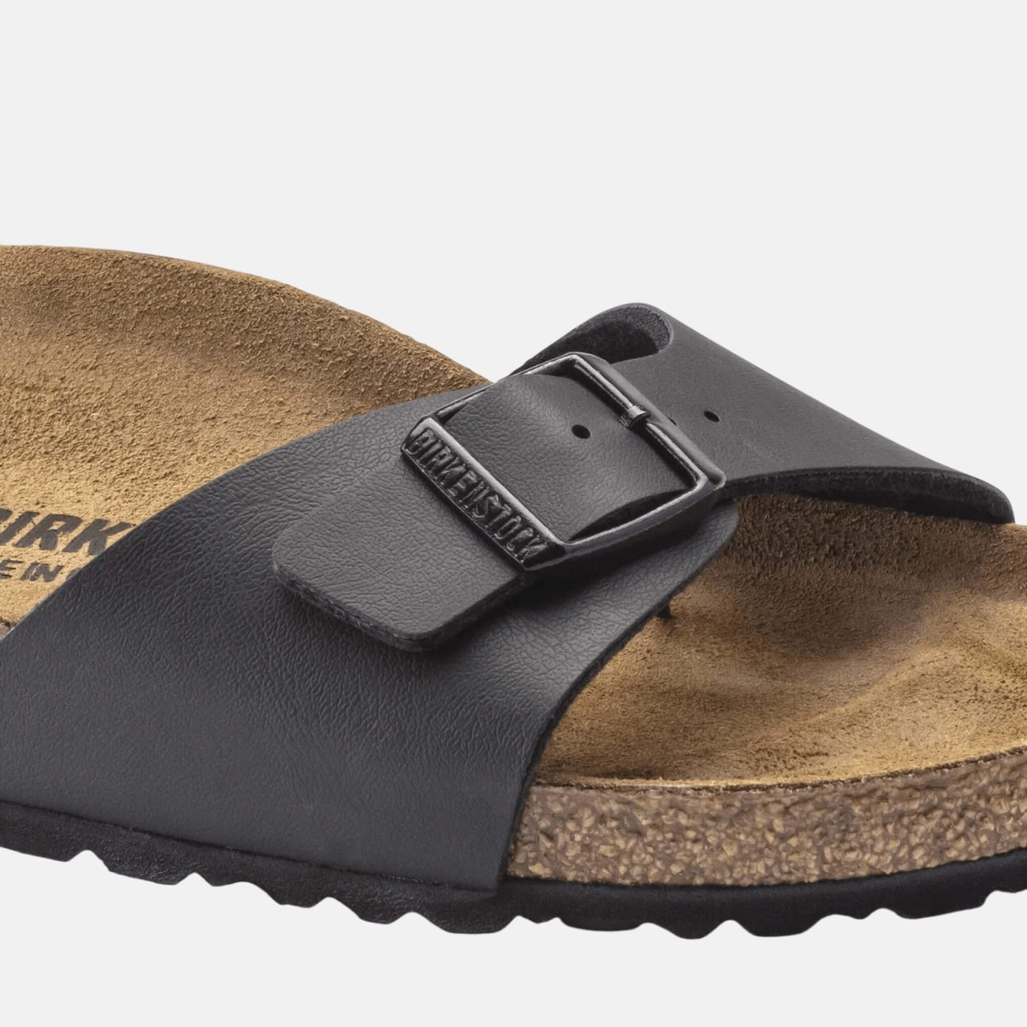 Czarne klapki Birkenstock Madrid Birko-Flor