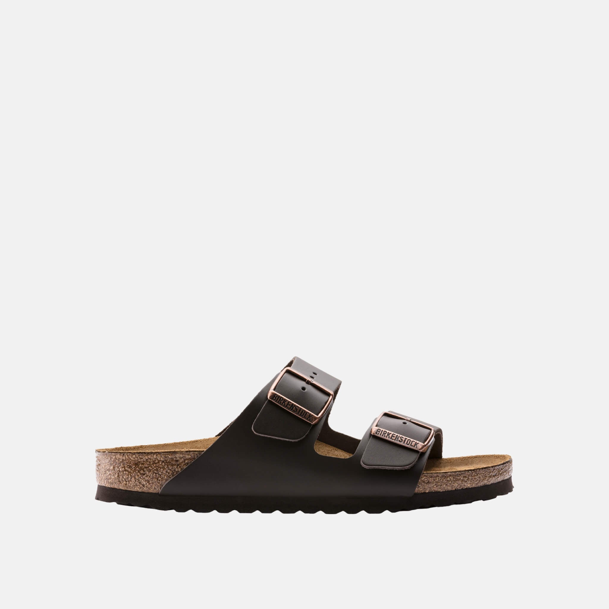 Brązowe klapki Birkenstock Arizona Smooth Leather