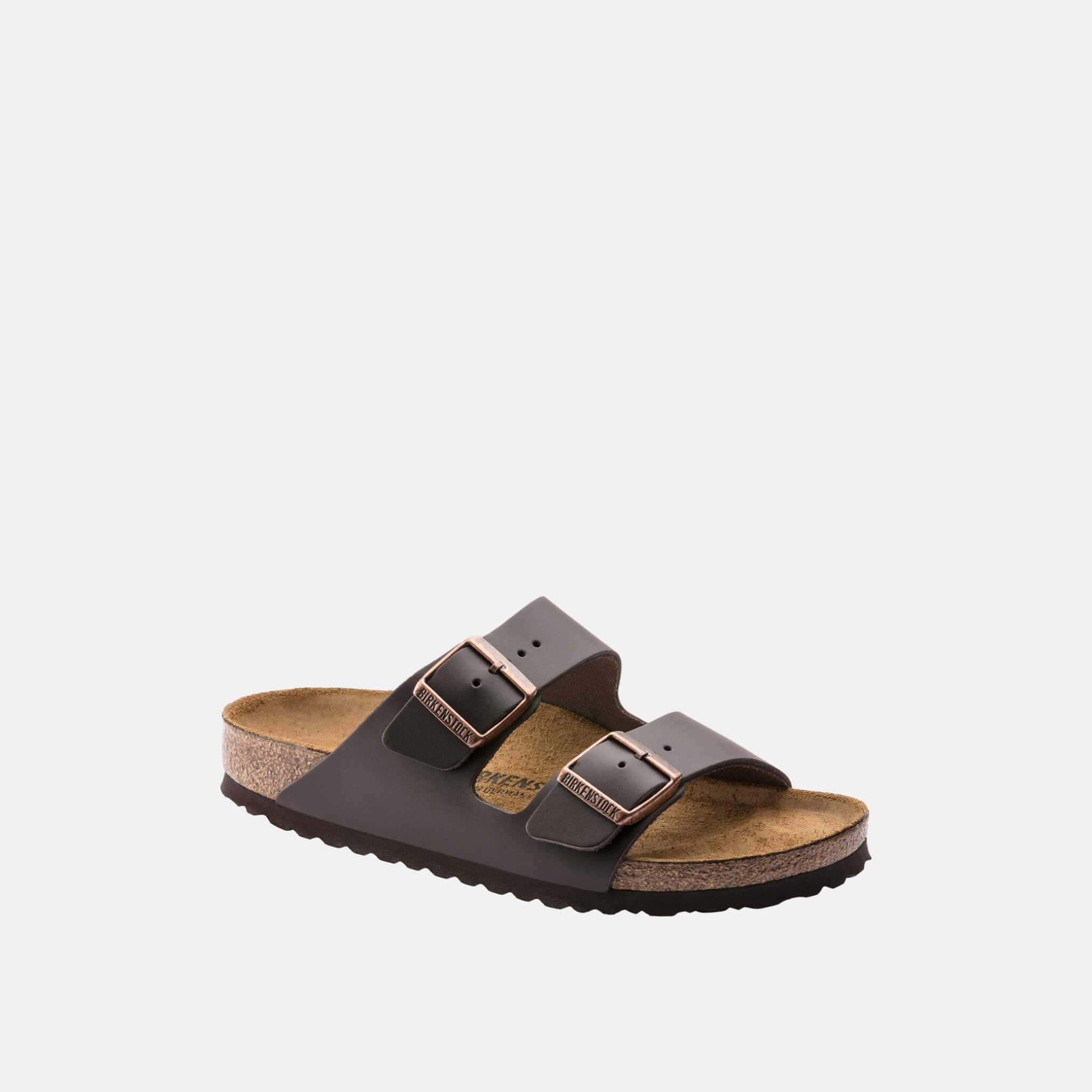 Brązowe klapki Birkenstock Arizona Smooth Leather