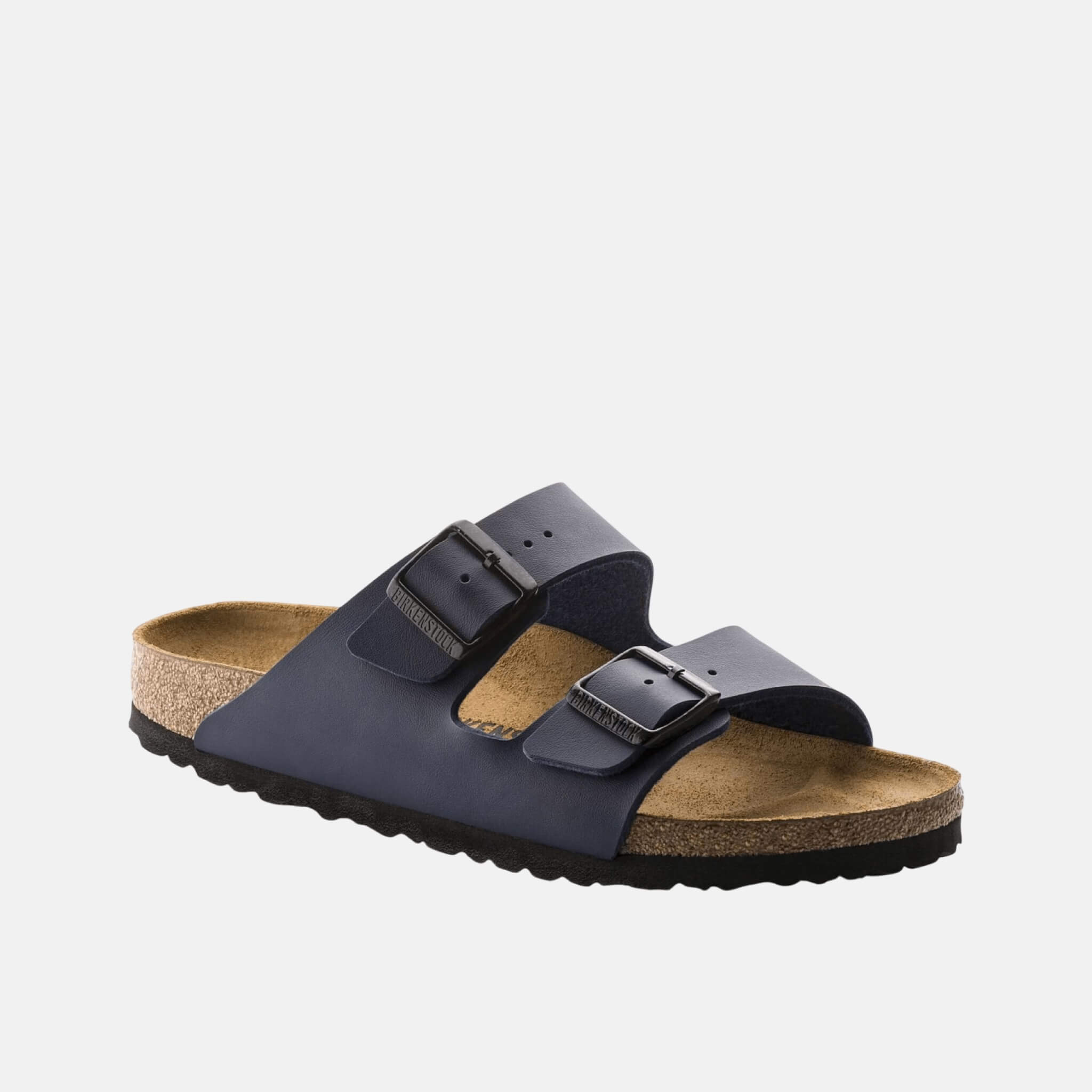 Niebieskie klapki Birkenstock Arizona Natural Leather