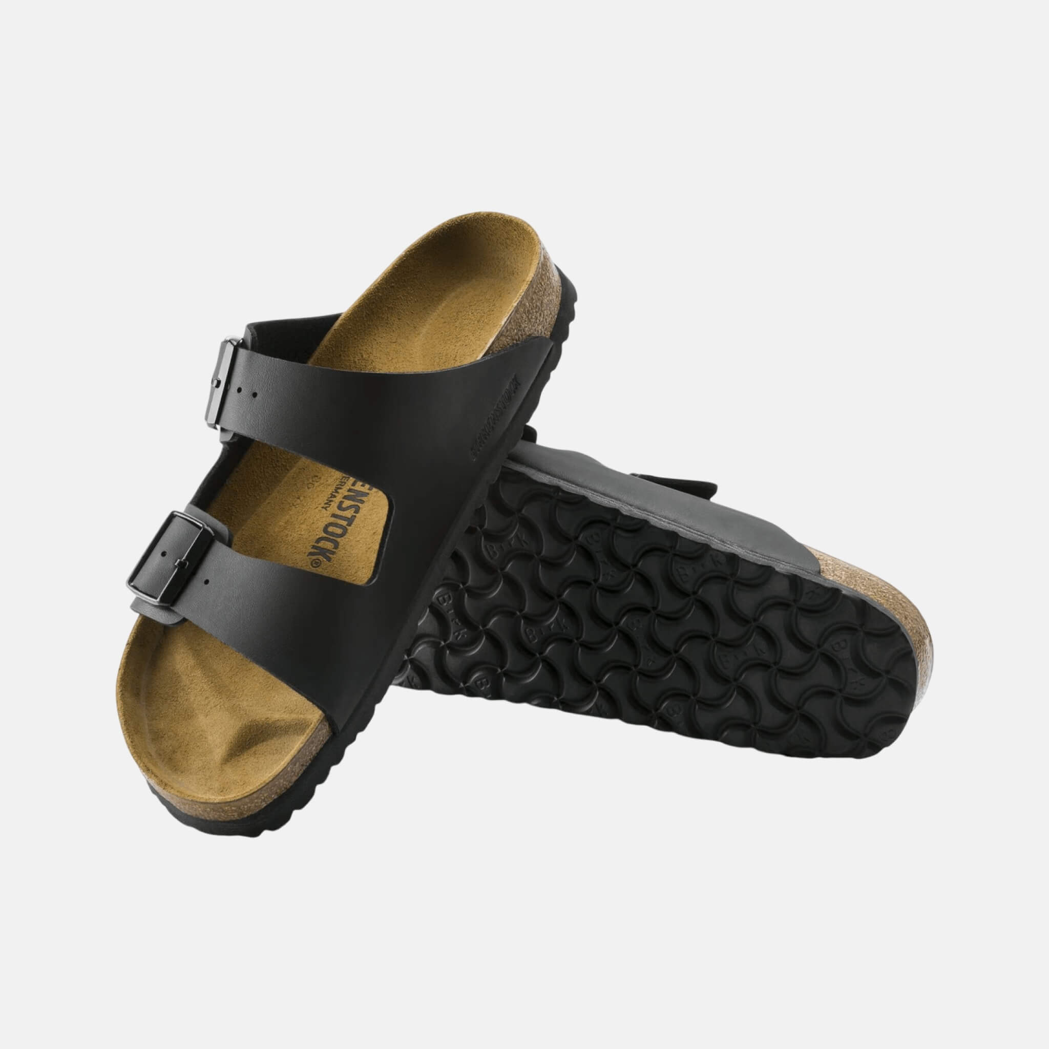 Czarne klapki Birkenstock Arizona Leather
