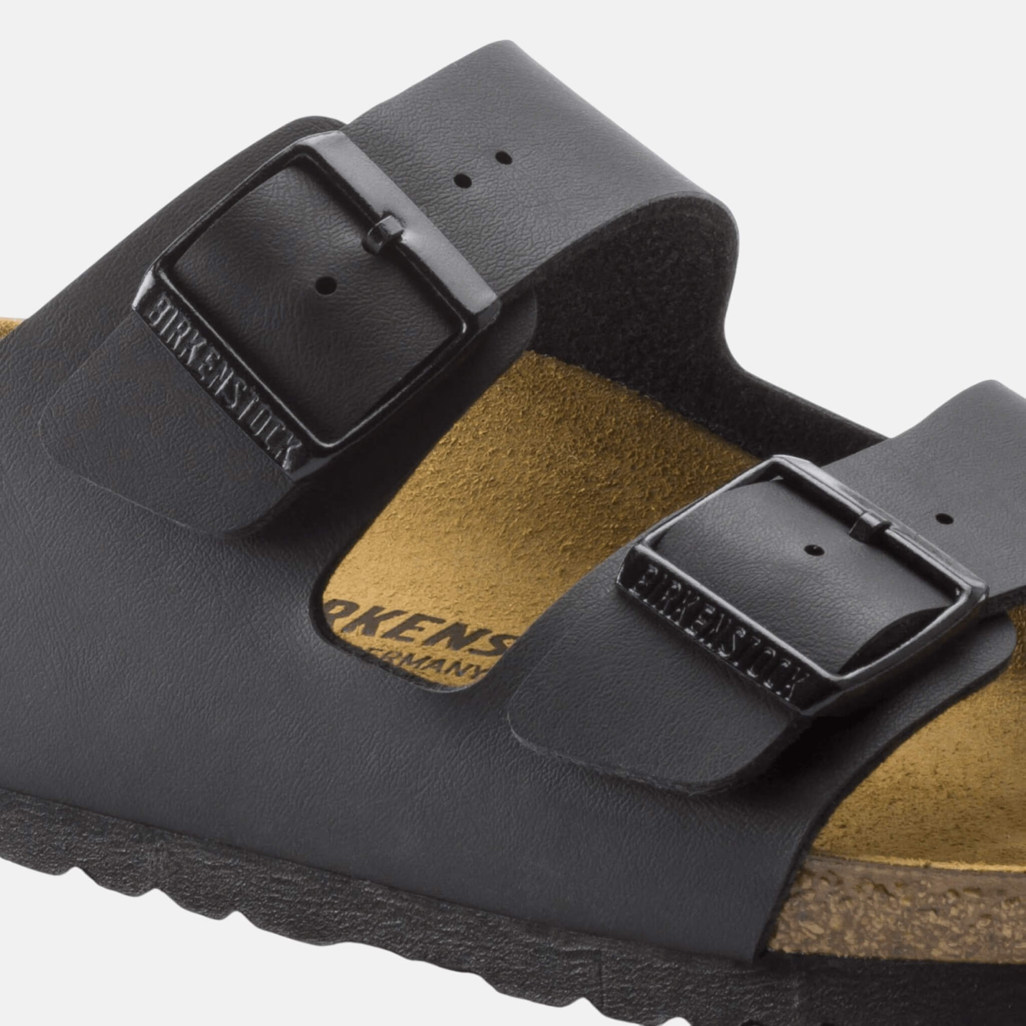 Czarne klapki Birkenstock Arizona Leather