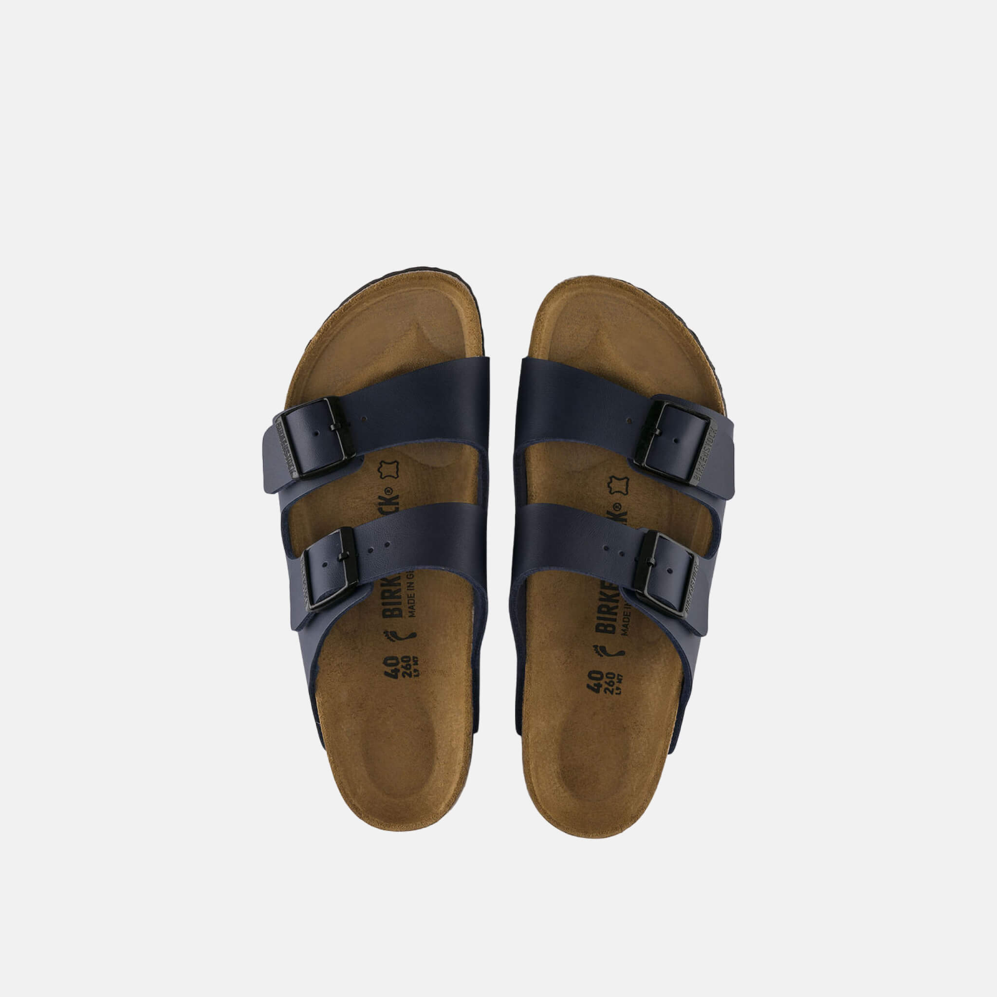 Niebieskie klapki Birkenstock Arizona Birko-Flor