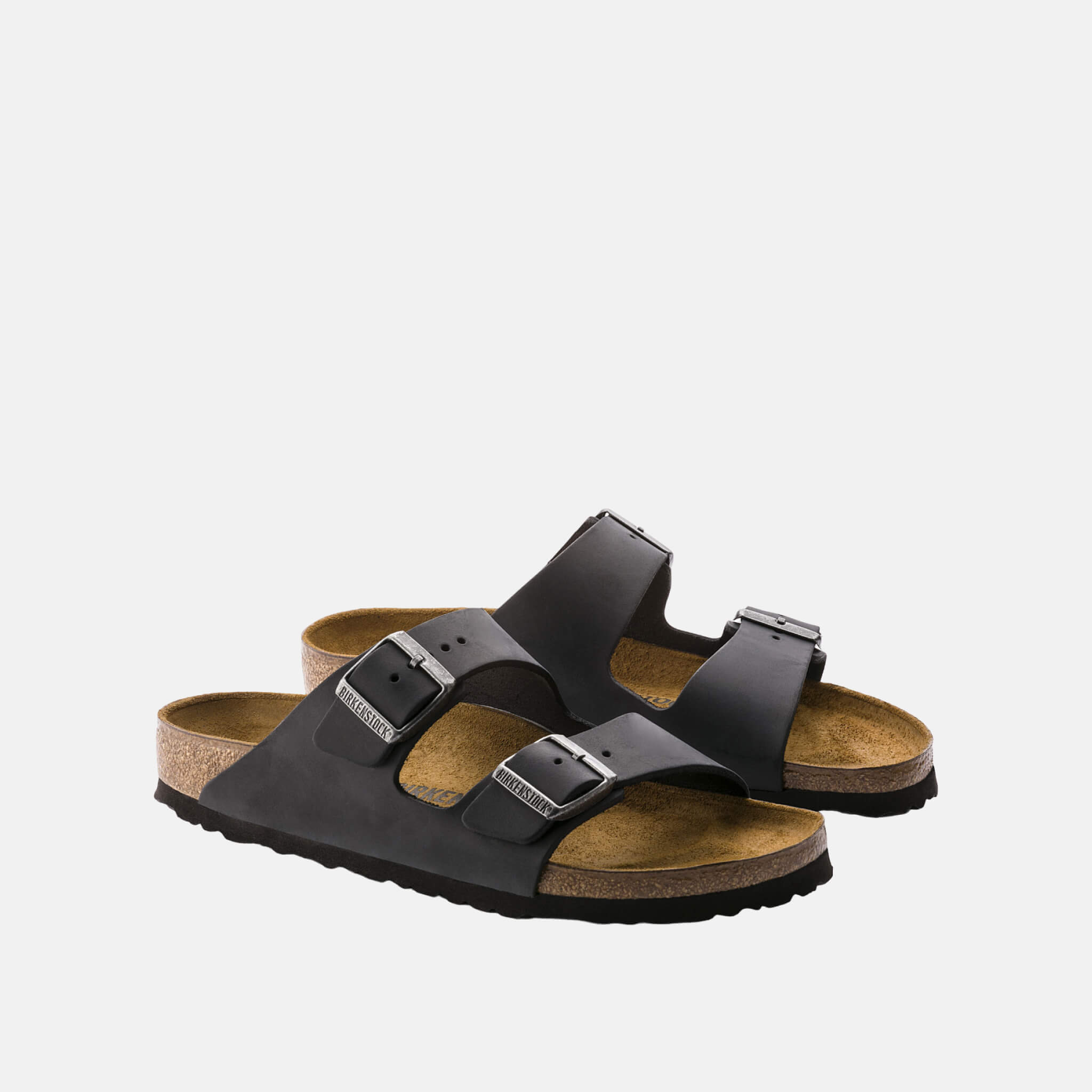Czarne klapki Birkenstock Arizona Oiled Leather