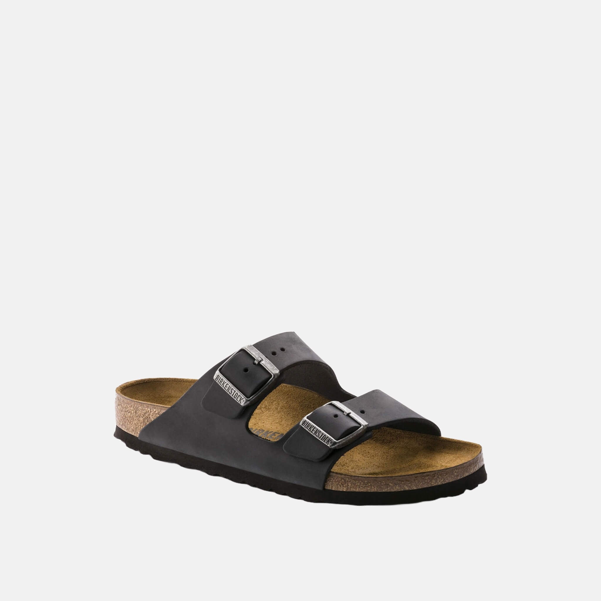 Czarne klapki Birkenstock Arizona Oiled Leather
