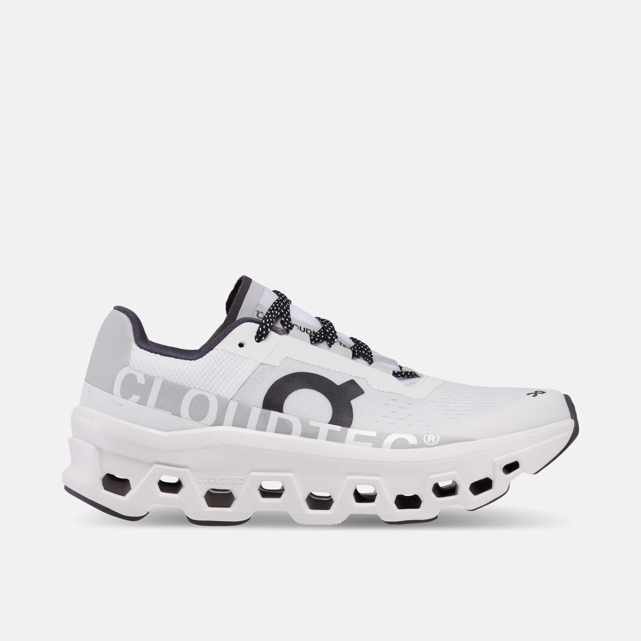 Damskie białe buty do biegania On Cloudmonster