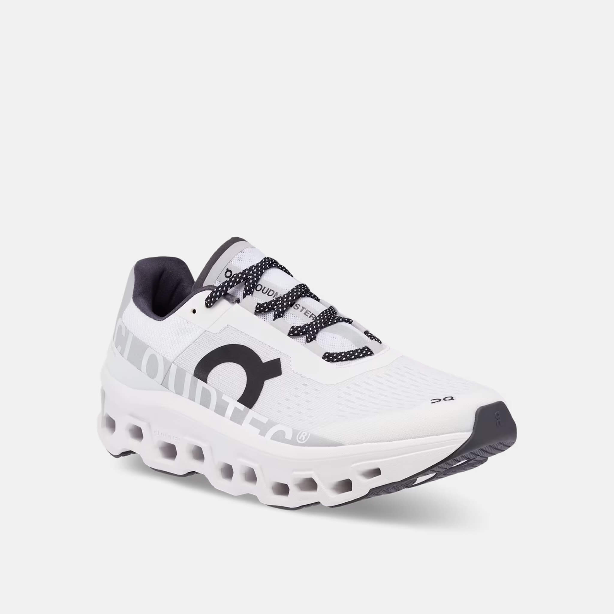 Męskie białe buty do biegania On Cloudmonster