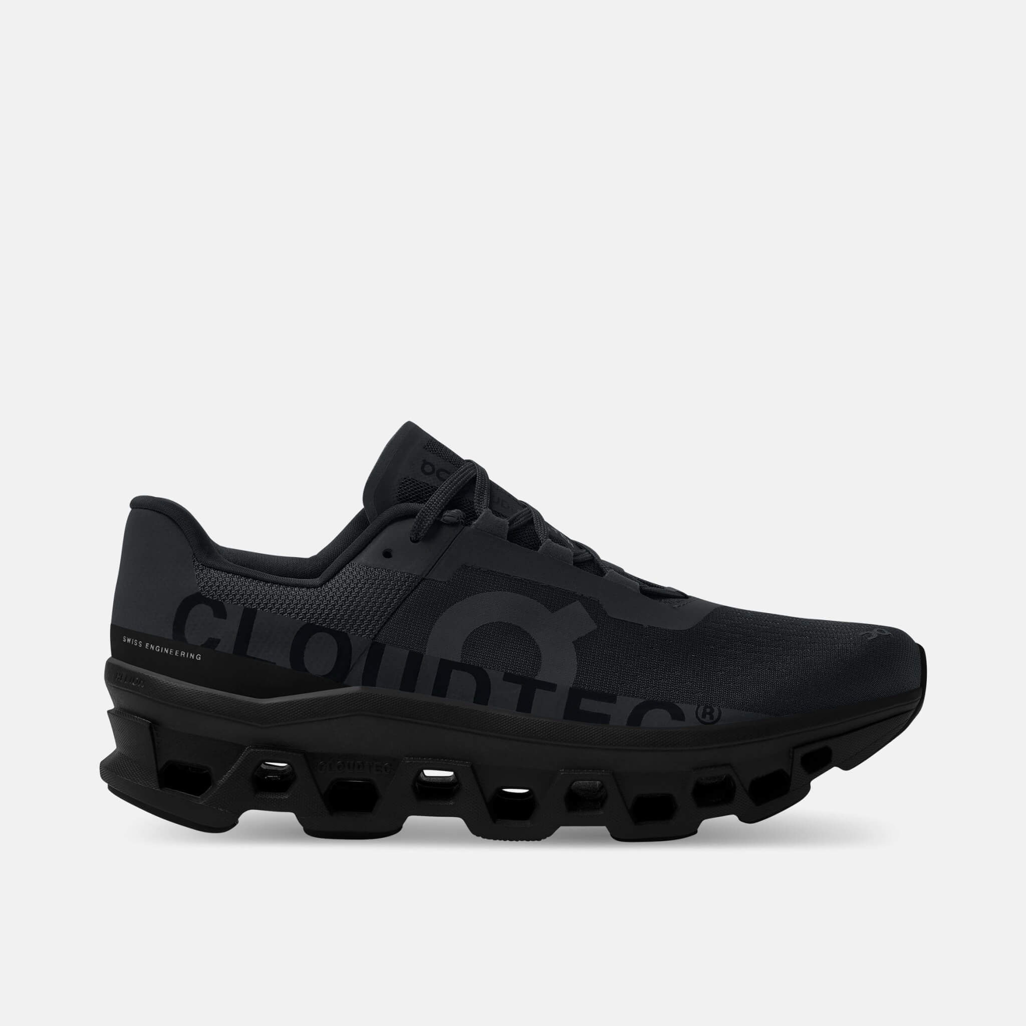 Męskie czarne buty do biegania On Cloudmonster