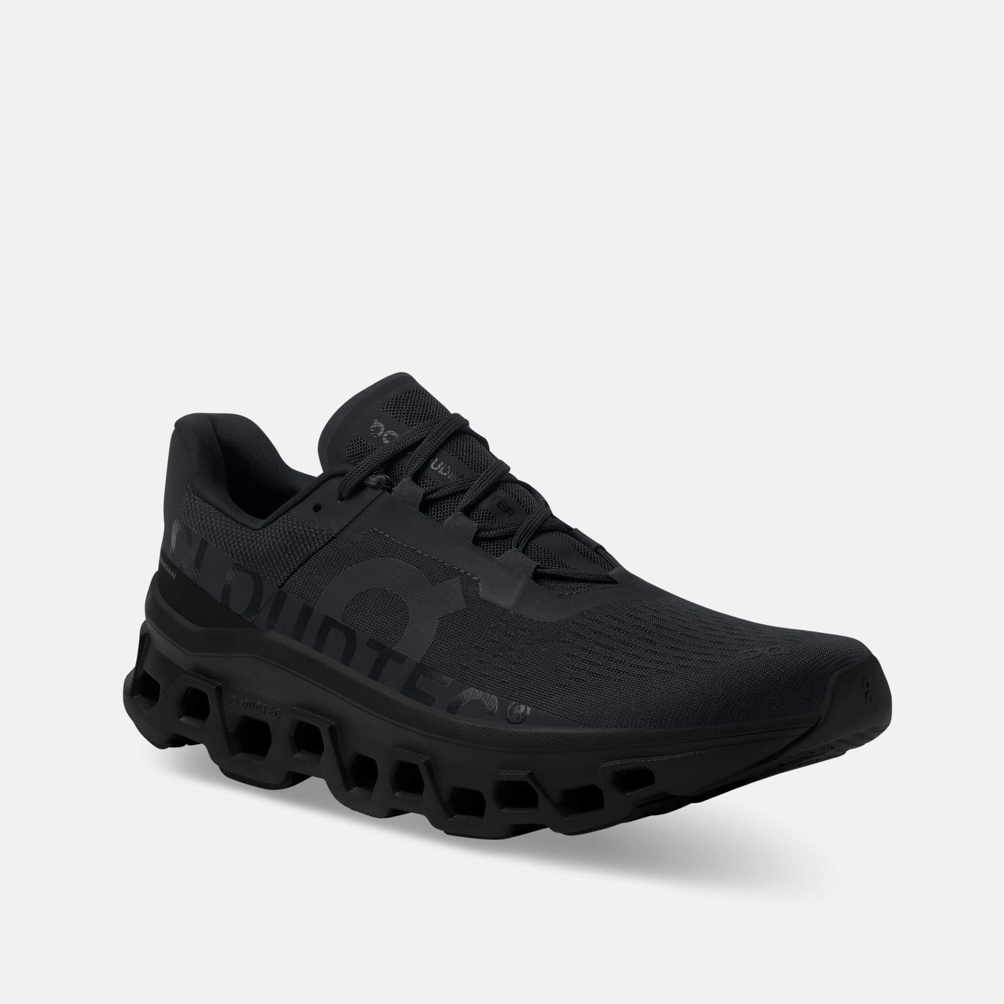 Męskie czarne buty do biegania On Cloudmonster