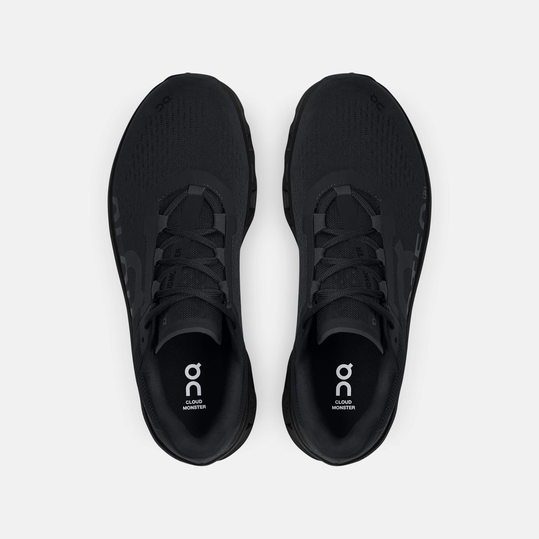 Męskie czarne buty do biegania On Cloudmonster