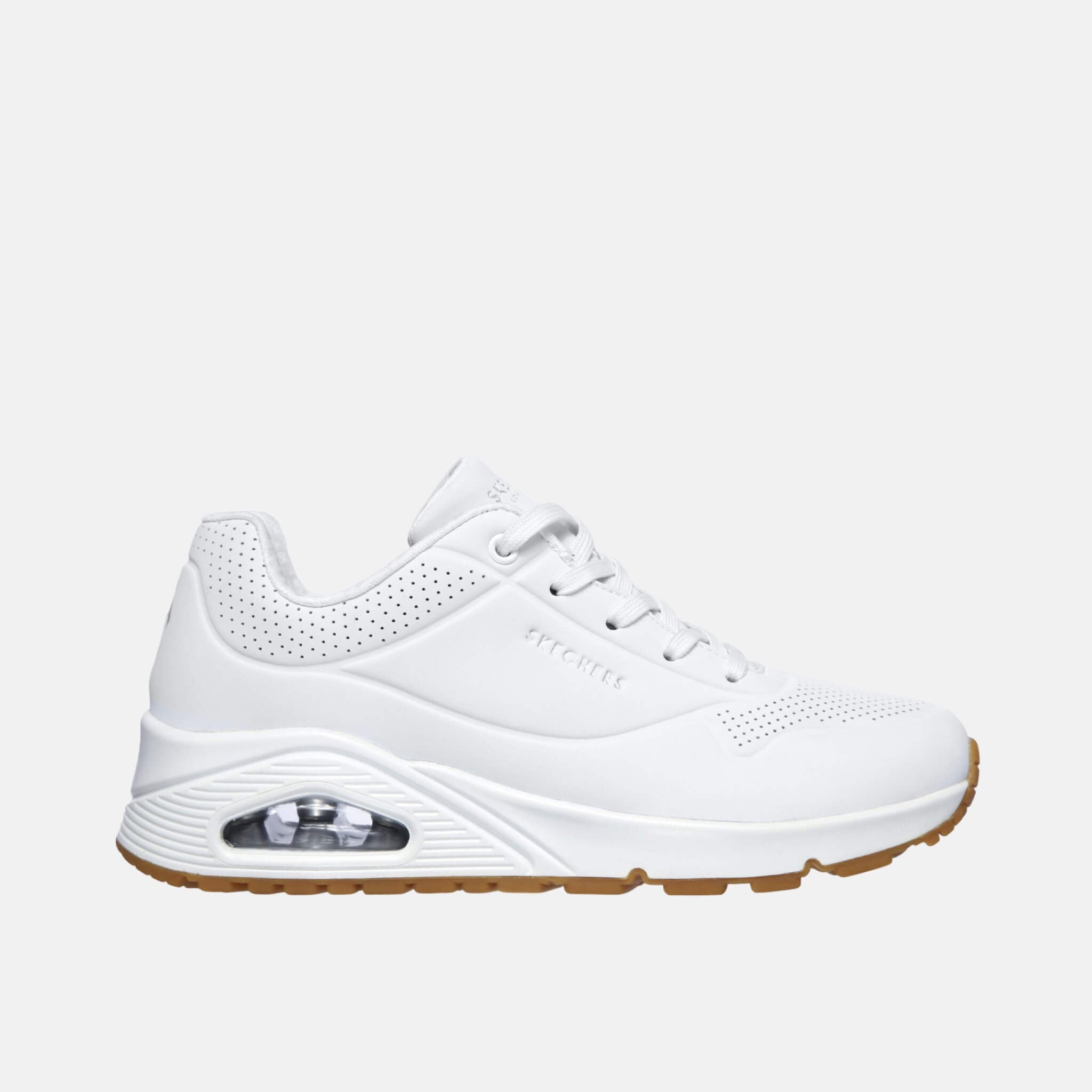 Damskie białe sneakersy Skechers Uno – Stand On Air