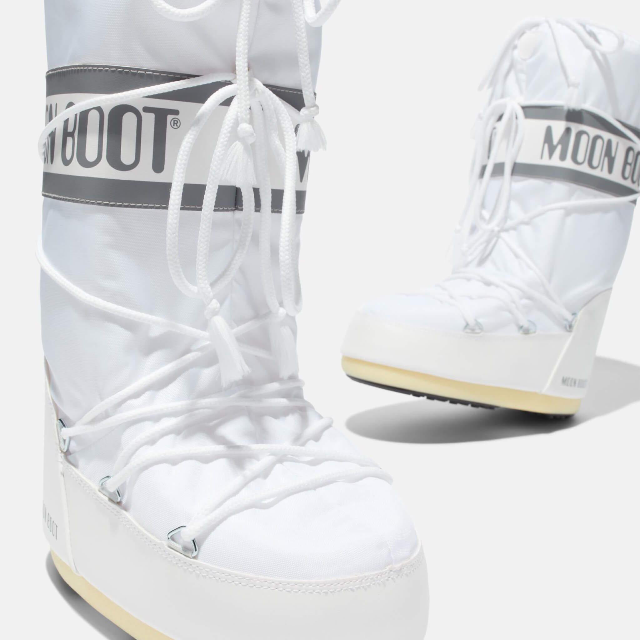Damskie białe śniegowce Moon Boot Icon Nylon
