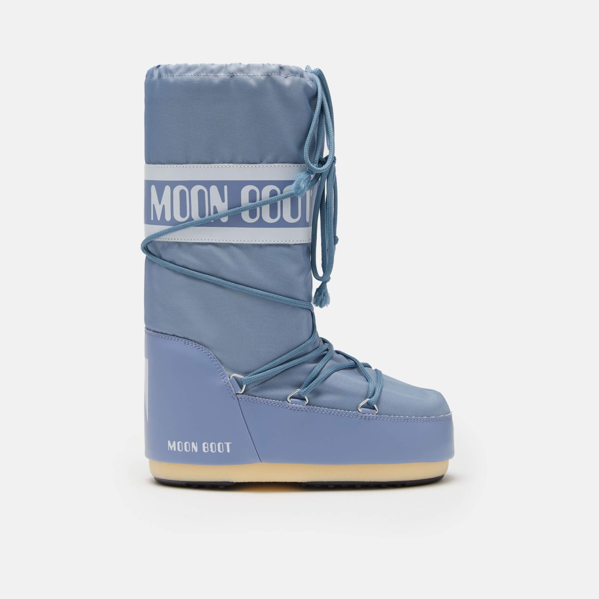 Damskie szare śniegowce Moon Boot Icon Nylon
