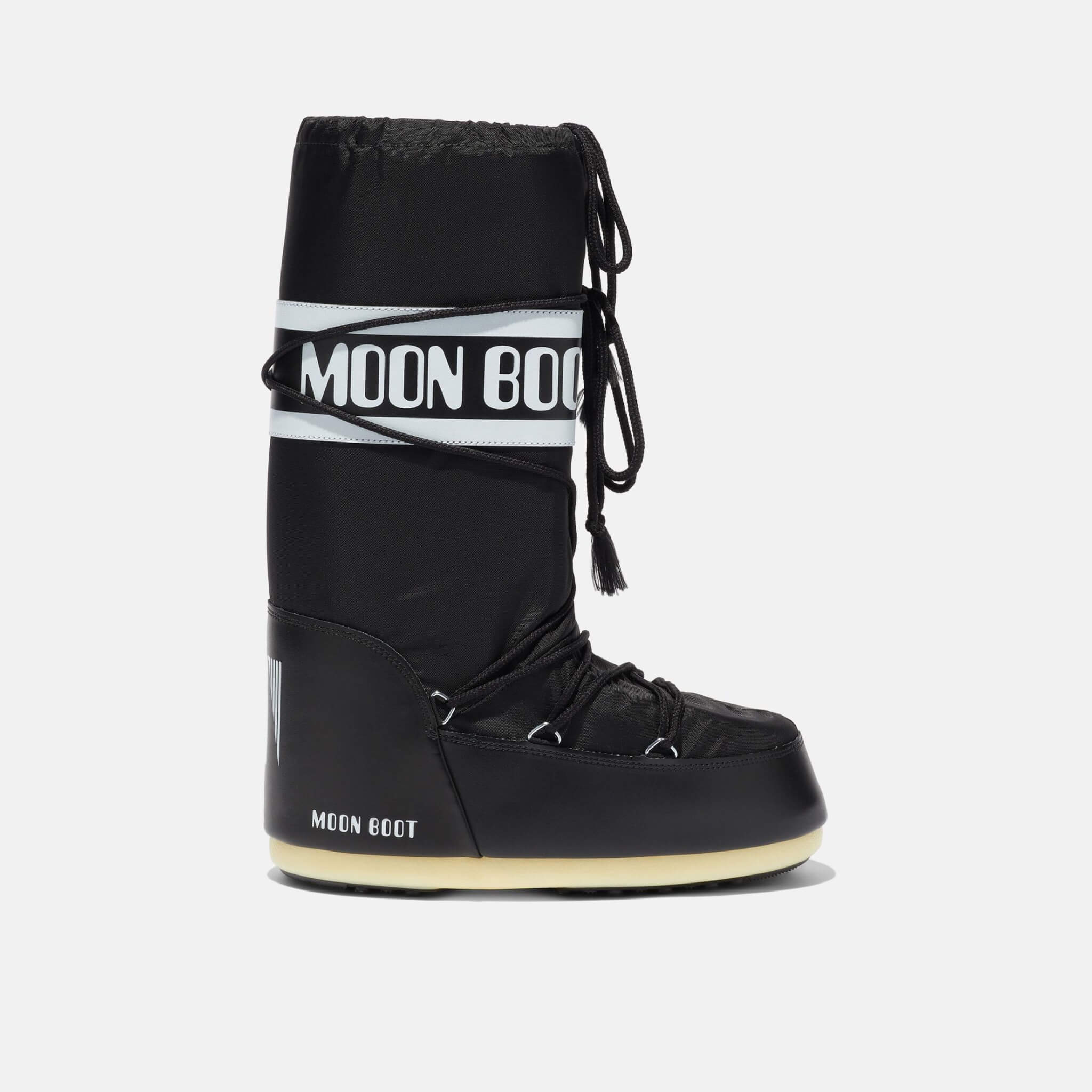 Damskie czarne śniegowce Moon Boot Icon Nylon