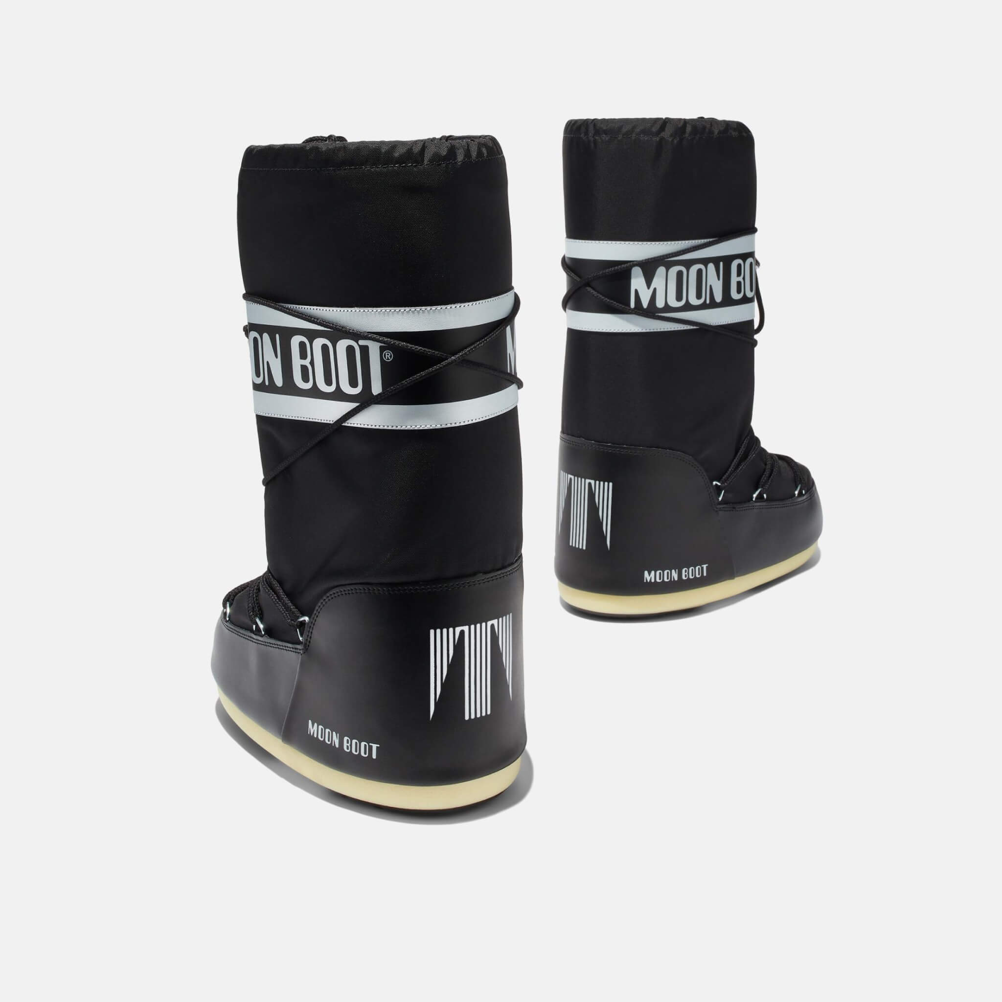 Damskie czarne śniegowce Moon Boot Icon Nylon
