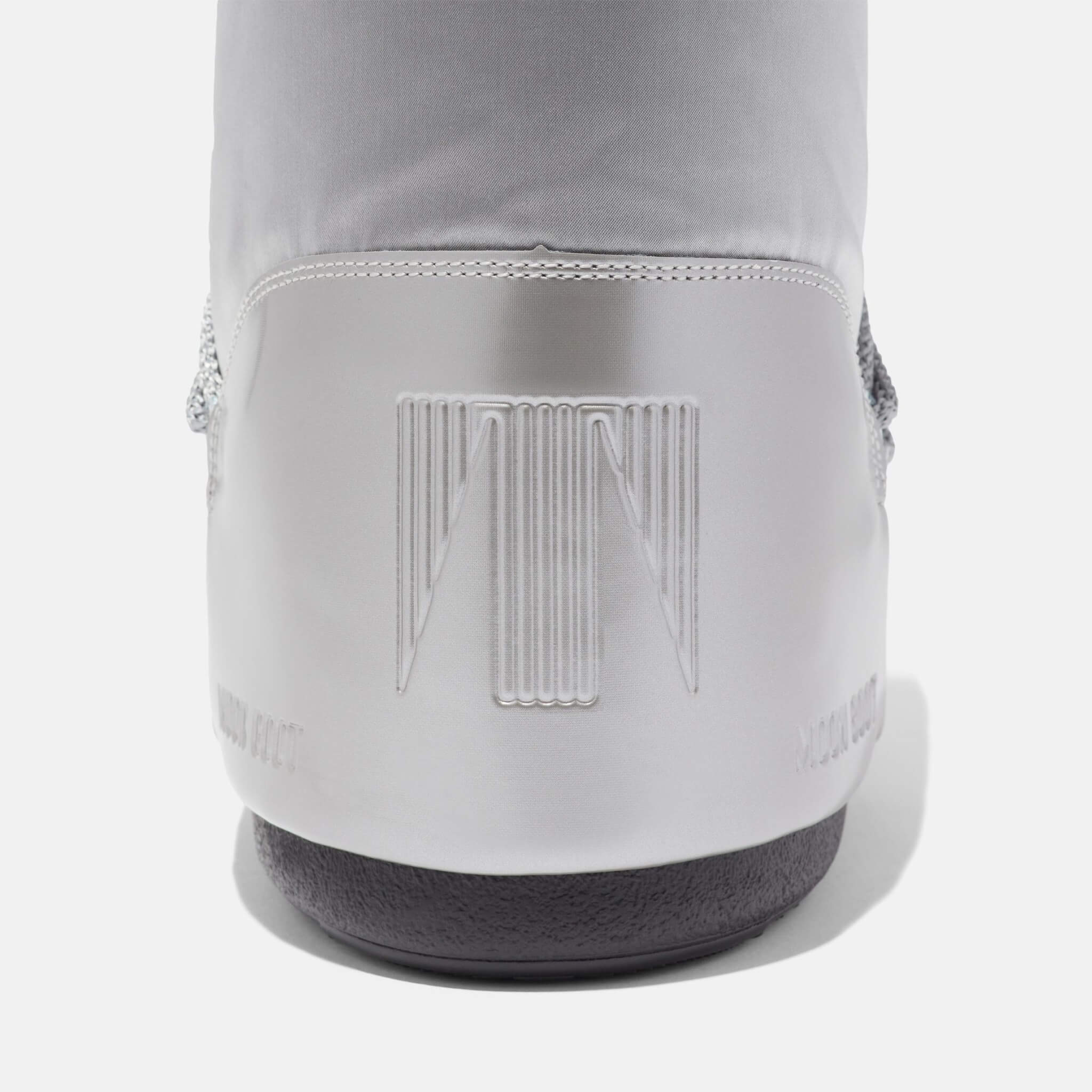 Damskie srebrne śniegowce Moon Boot Icon Glance