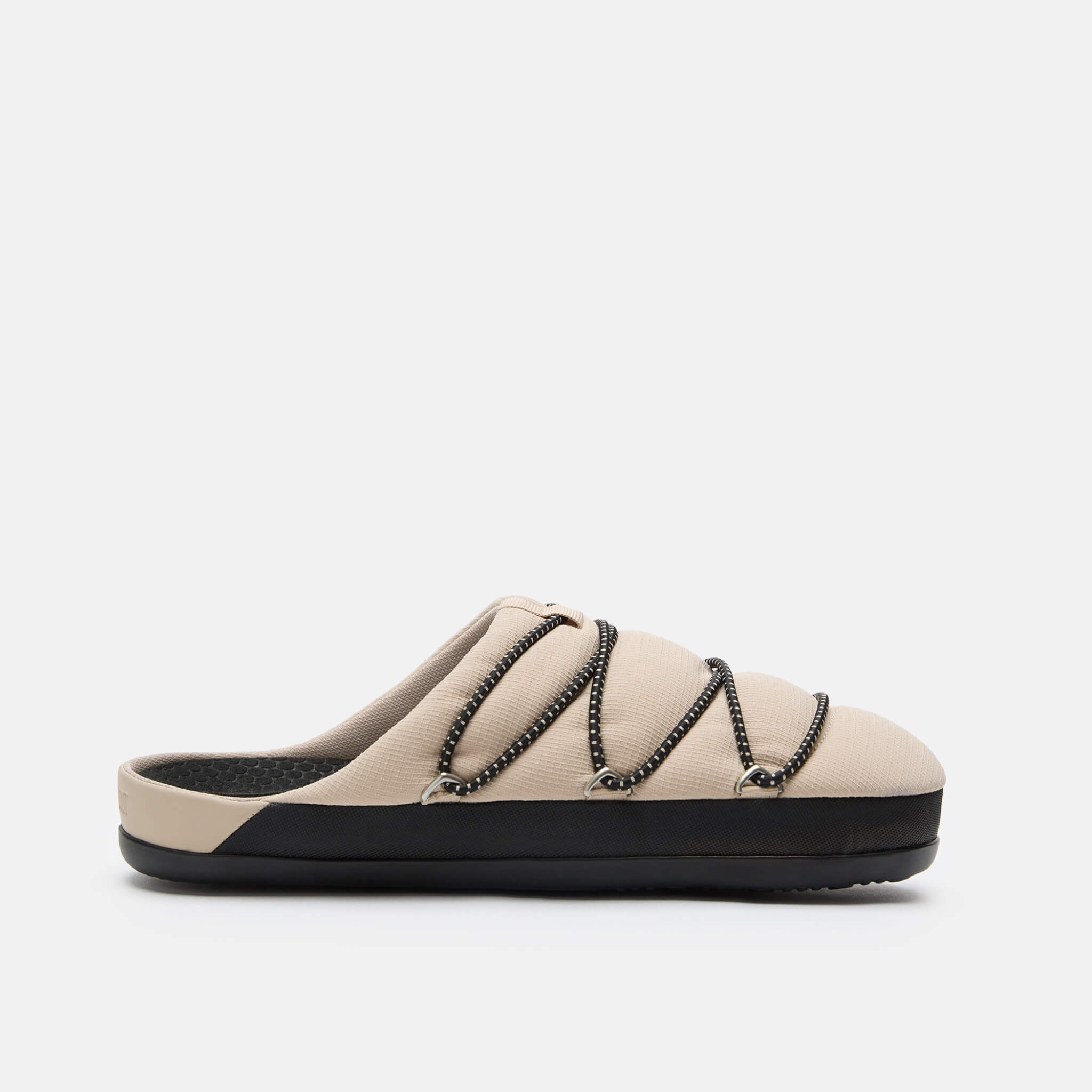 Unisexowe beżowe kapcie Moon Boot Soft Slipper