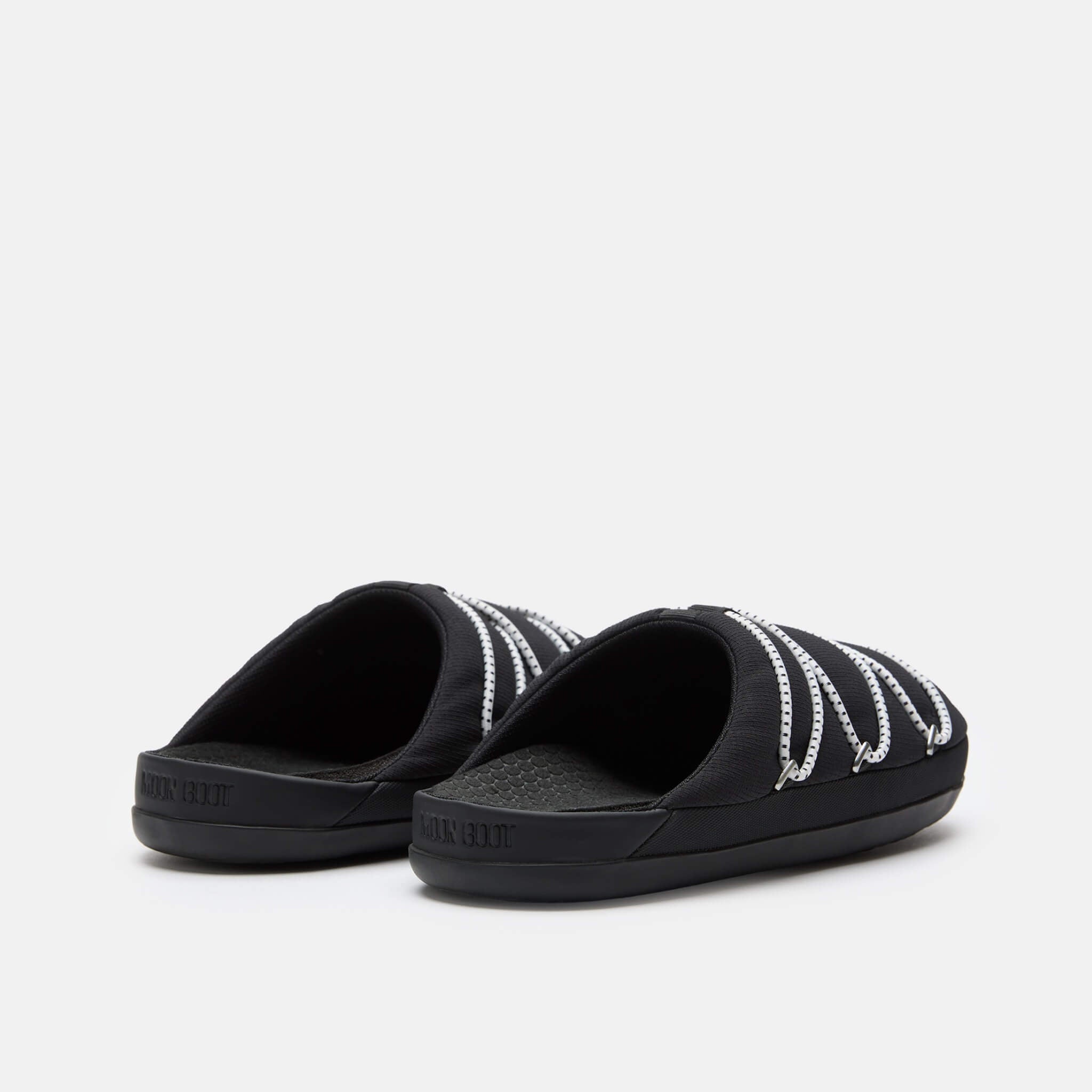 Unisex czarne kapcie Moon Boot Soft Slipper