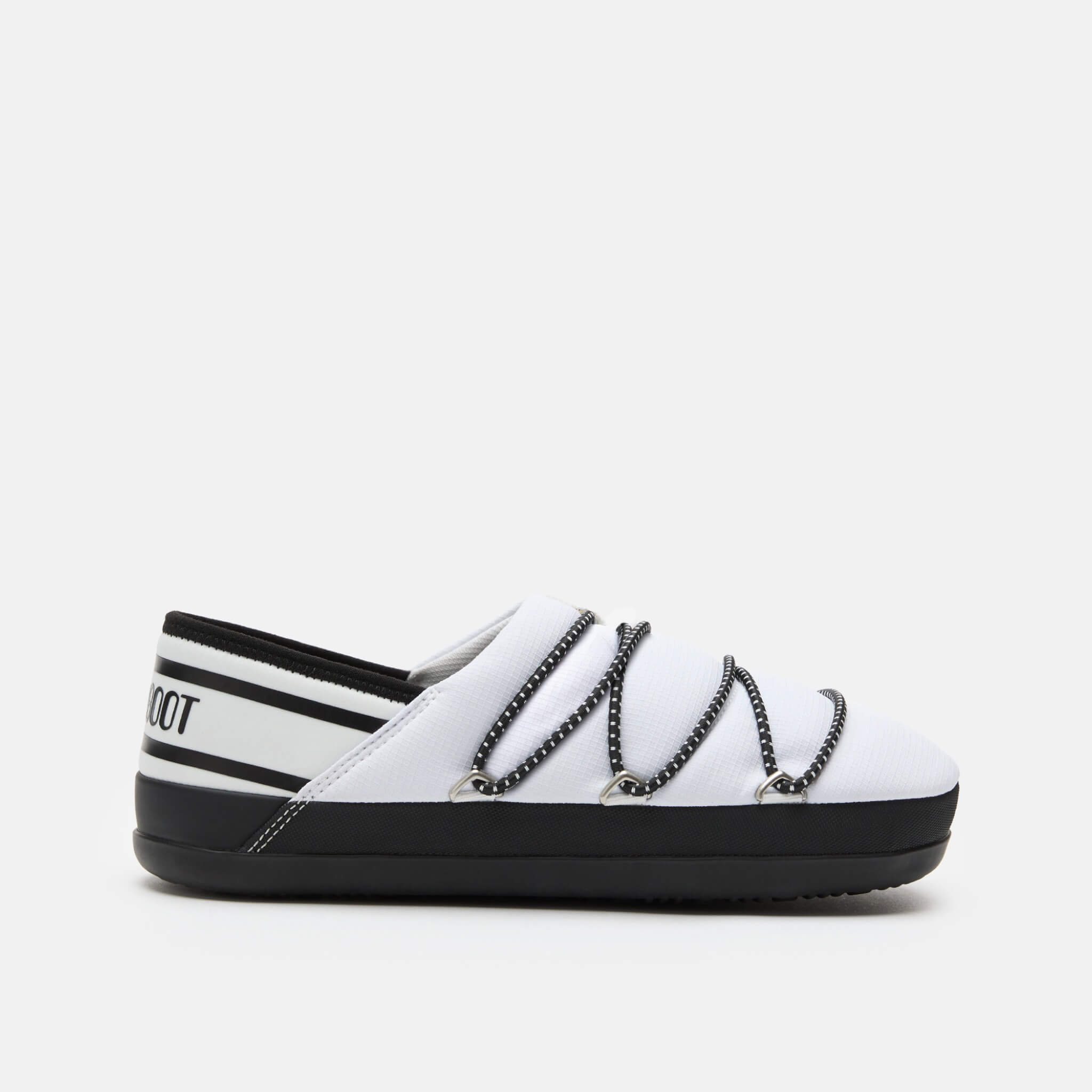 Unisexowe białe półbuty wsuwane Moon Boot Icon Slipper