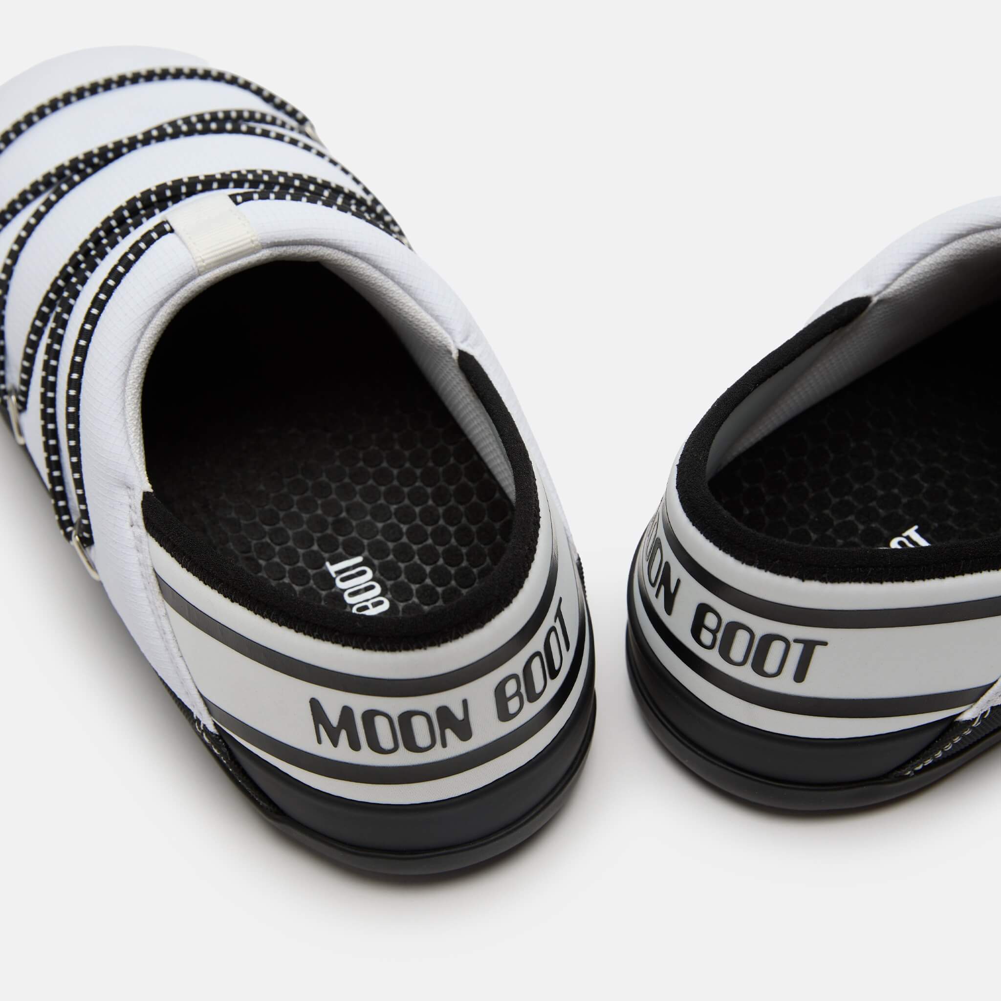 Unisexowe białe półbuty wsuwane Moon Boot Icon Slipper