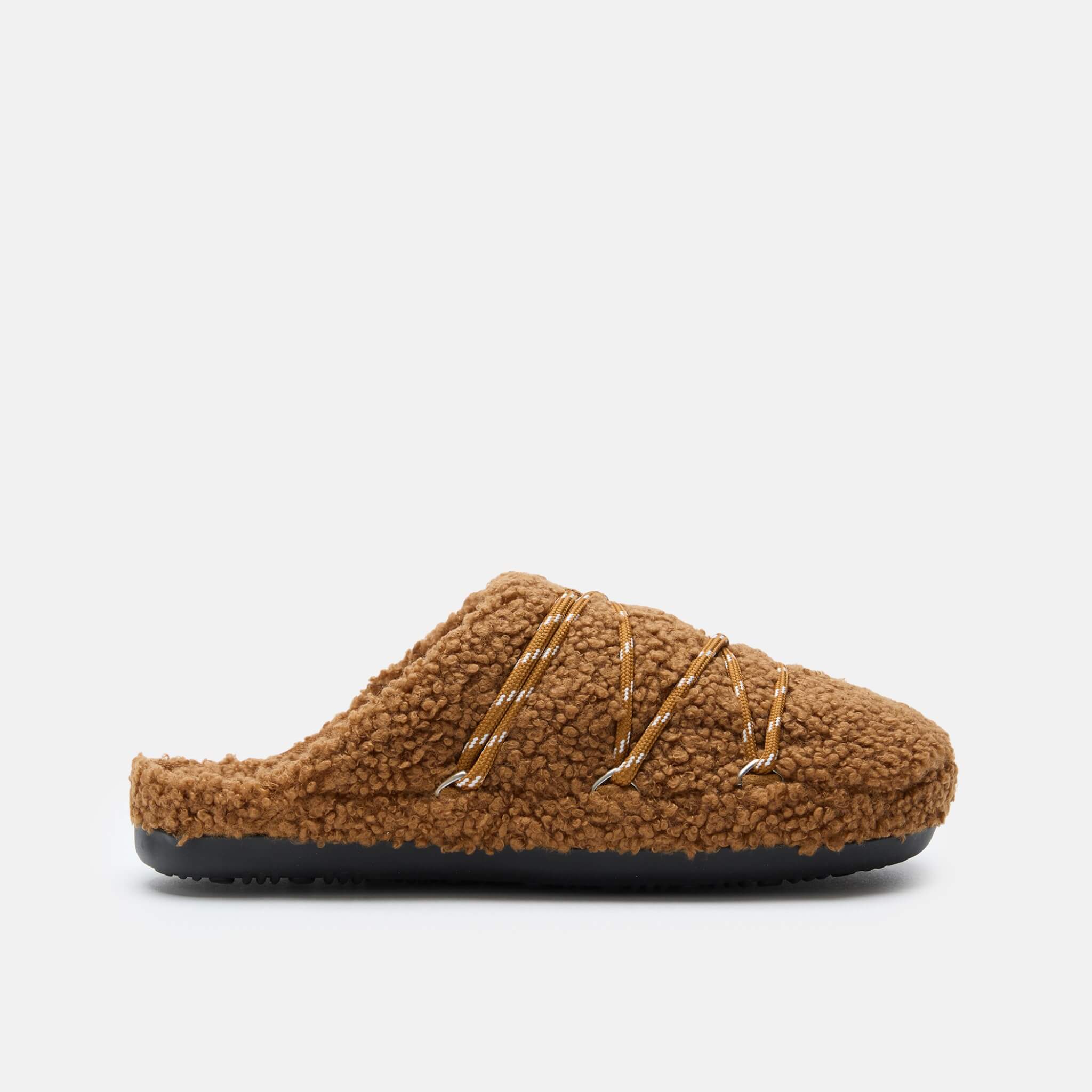Unisex brązowe kapcie Moon Boot Teddy Slipper
