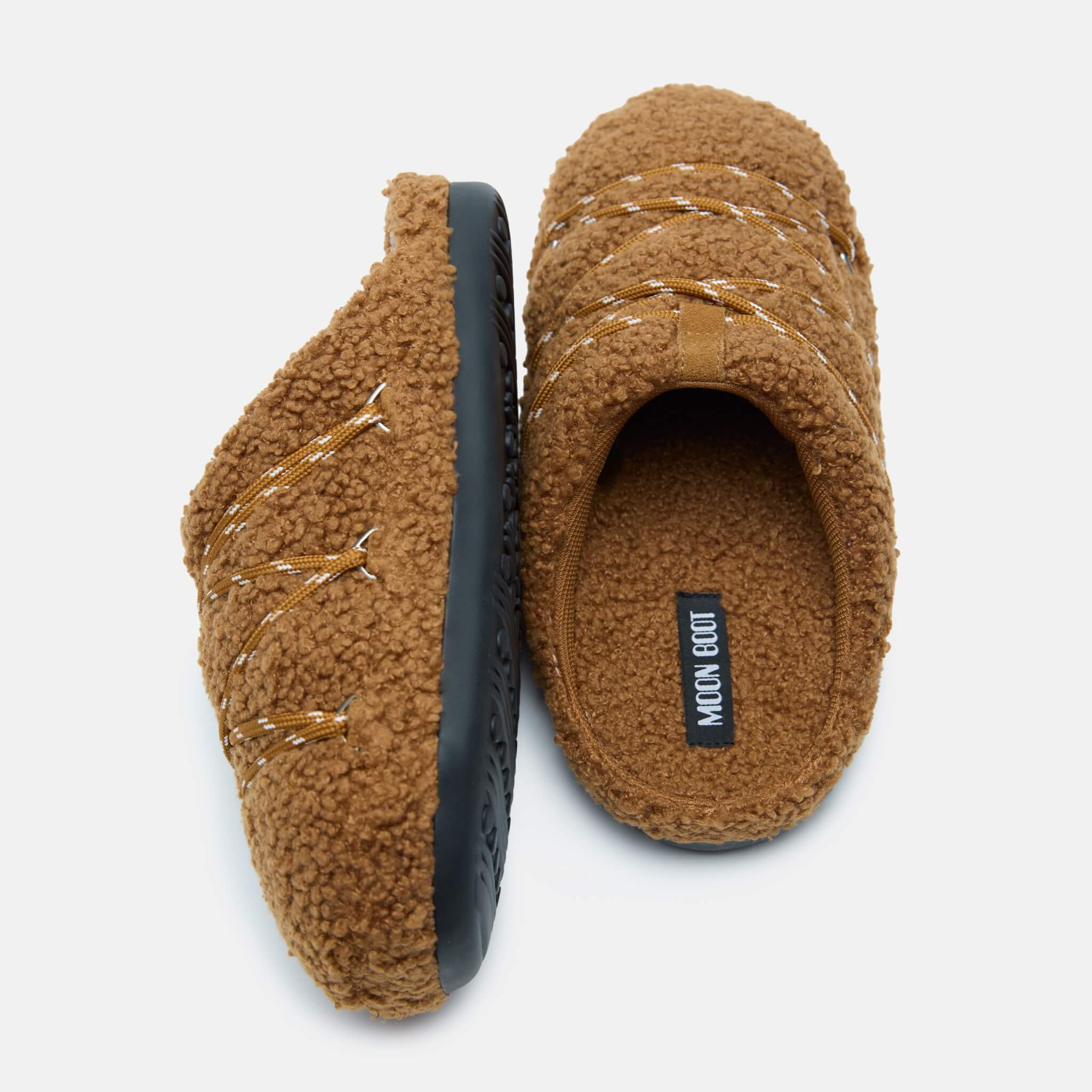 Unisex brązowe kapcie Moon Boot Teddy Slipper