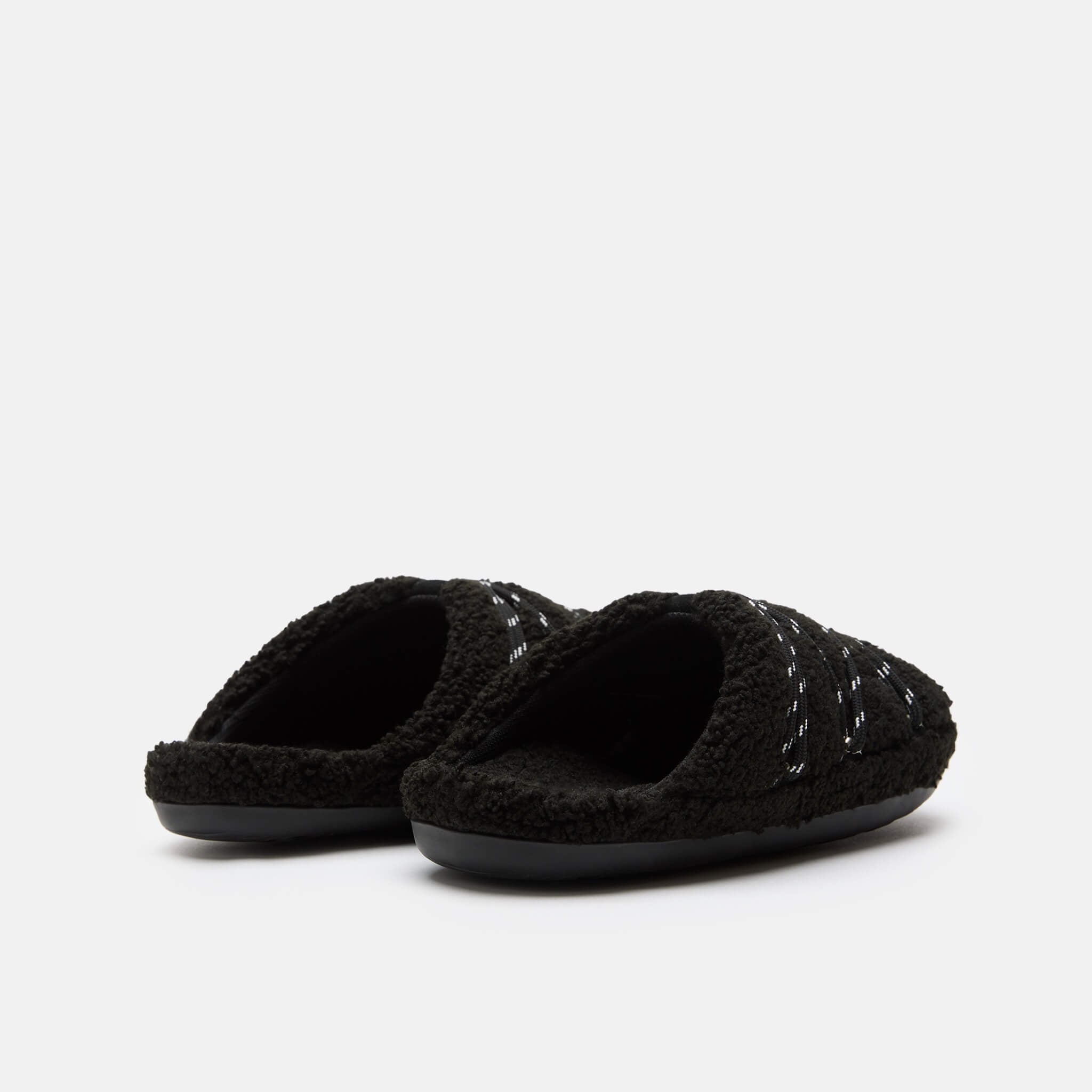 Unisex czarne kapcie Moon Boot Teddy Slipper