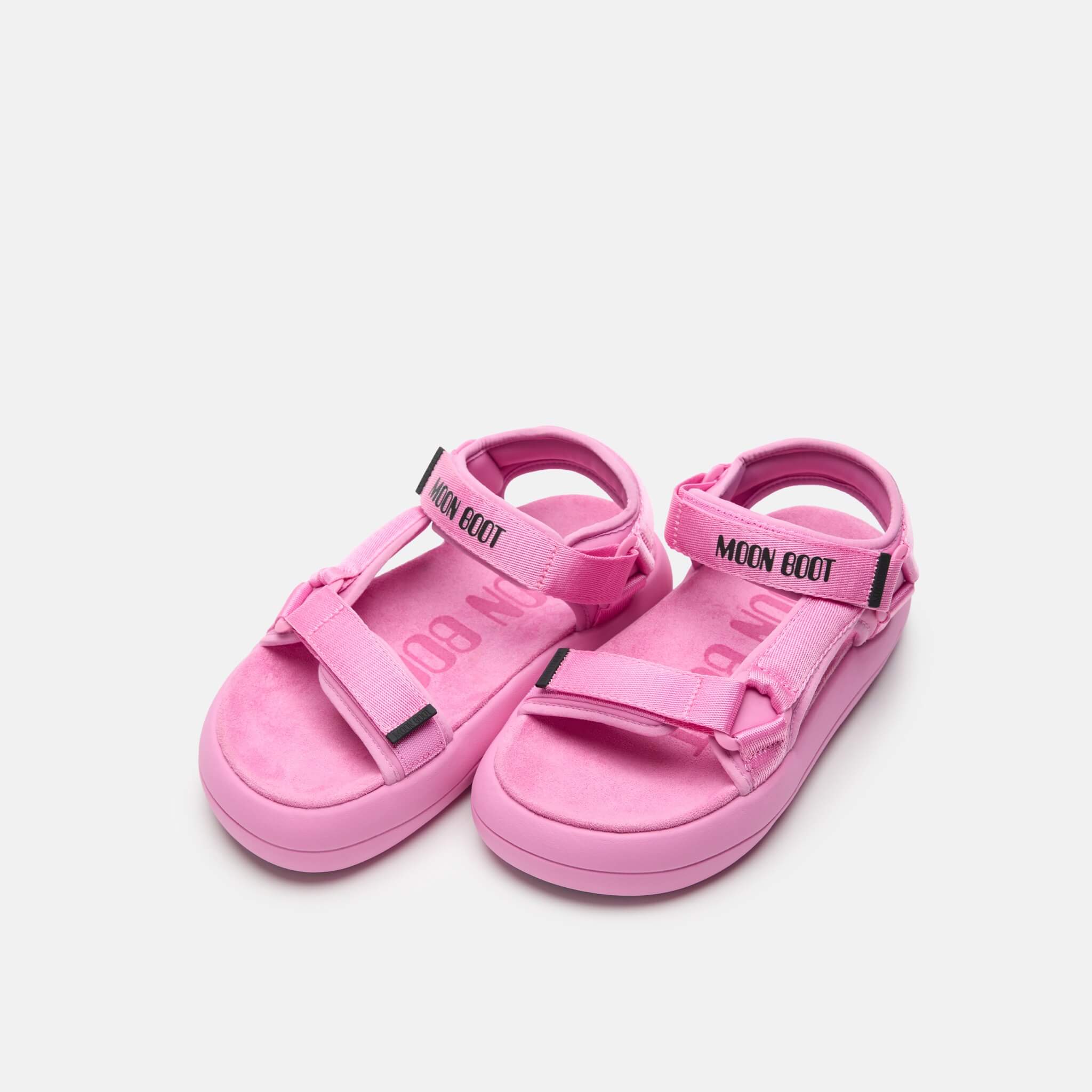 Unisexowe różowe sandały Moon Boot Super Sandal
