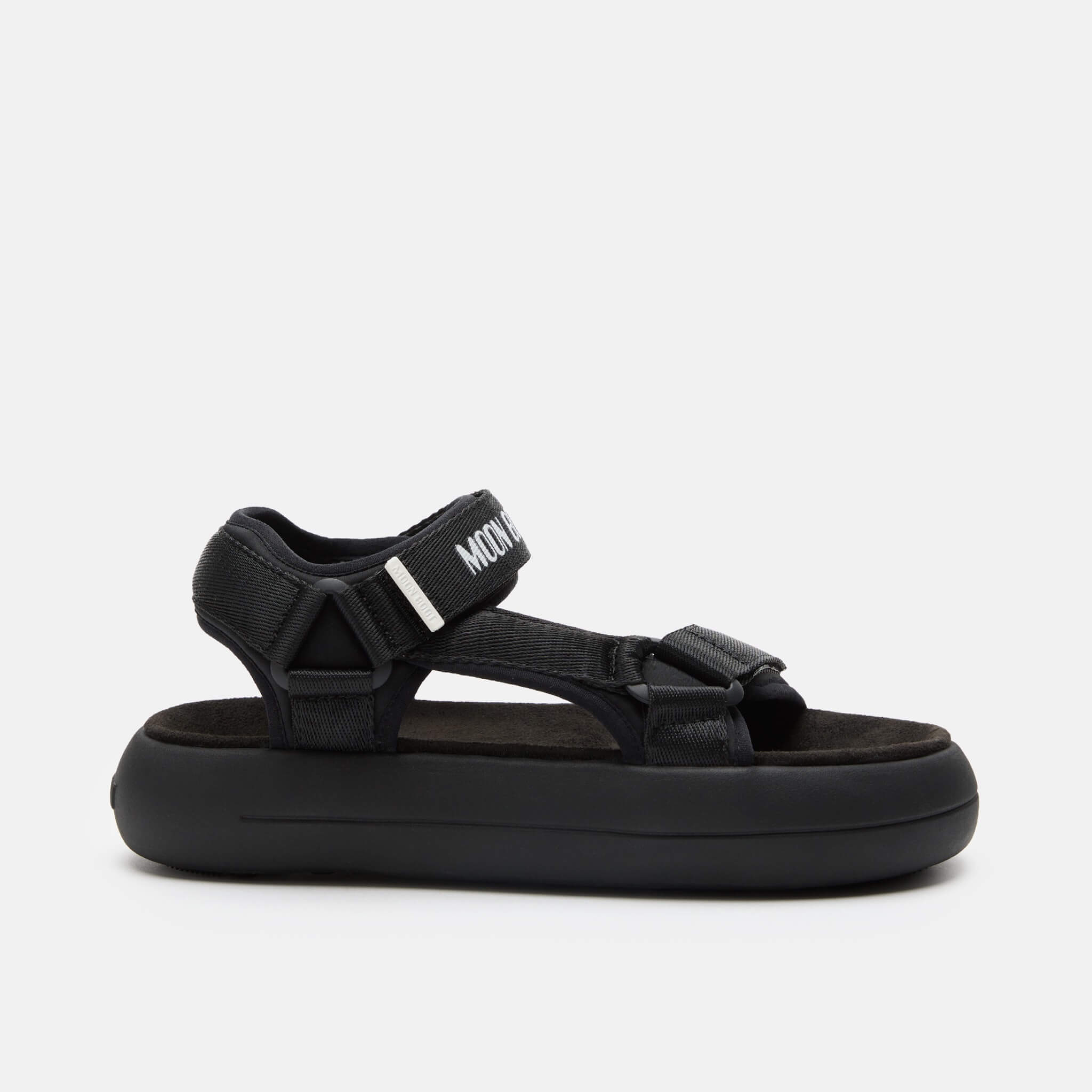Unisex czarne sandały Moon Boot Super Sandal