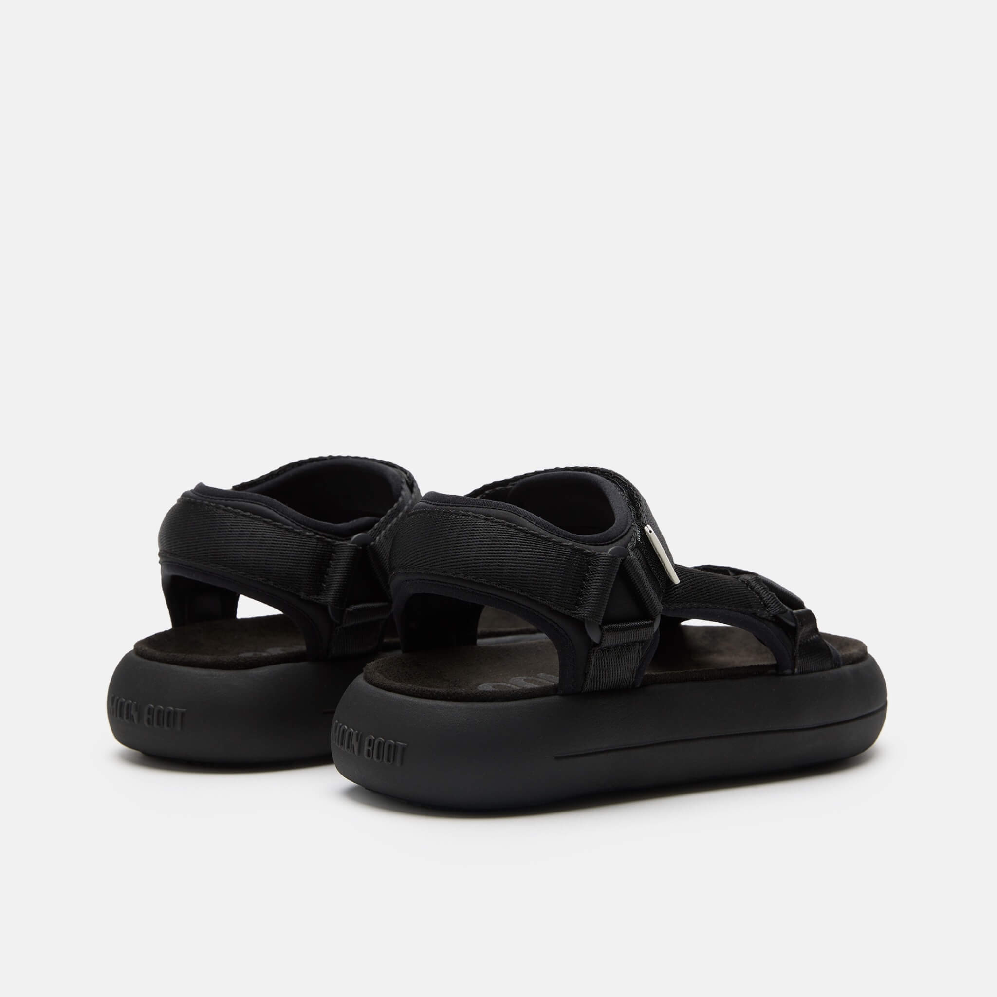 Unisex czarne sandały Moon Boot Super Sandal