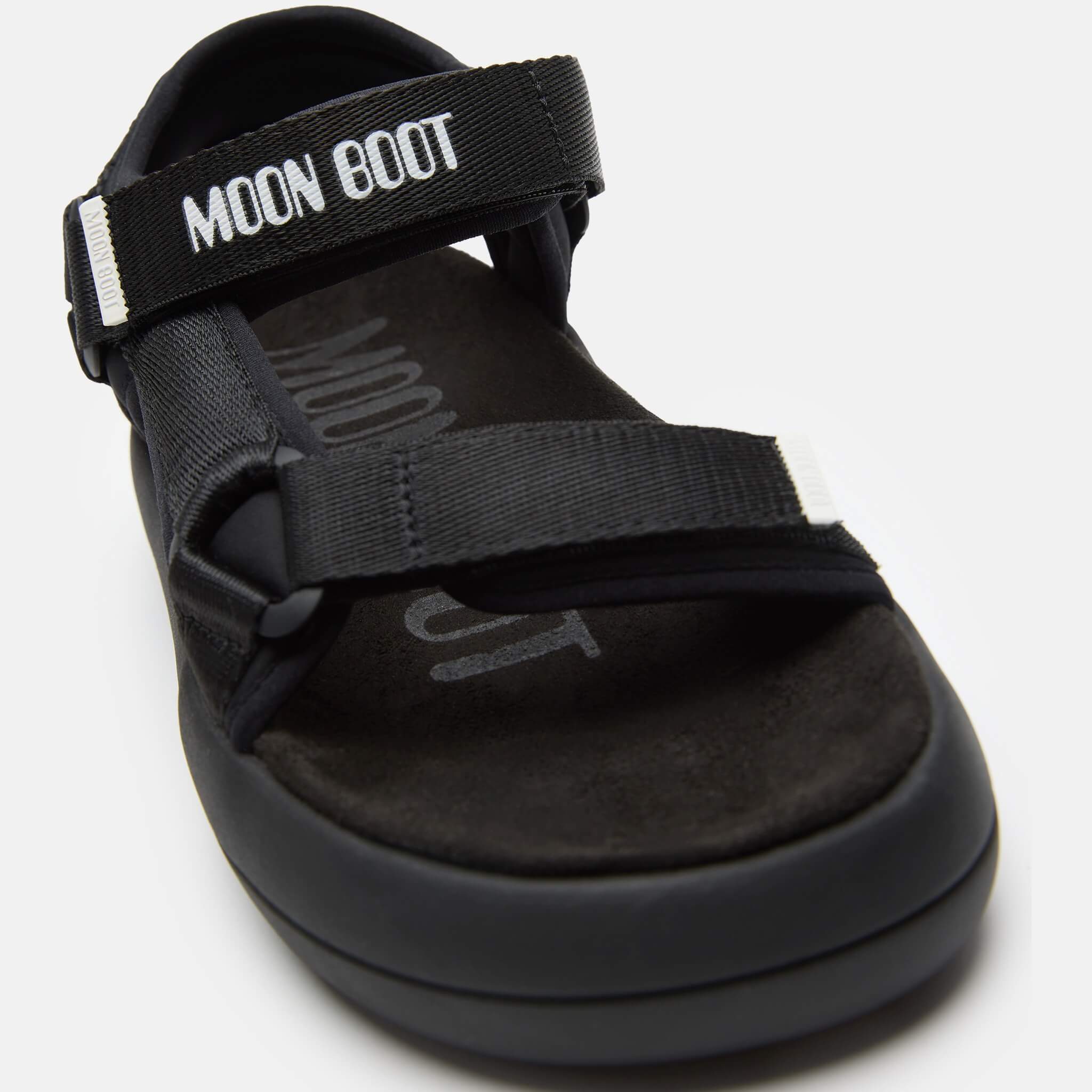 Unisex czarne sandały Moon Boot Super Sandal