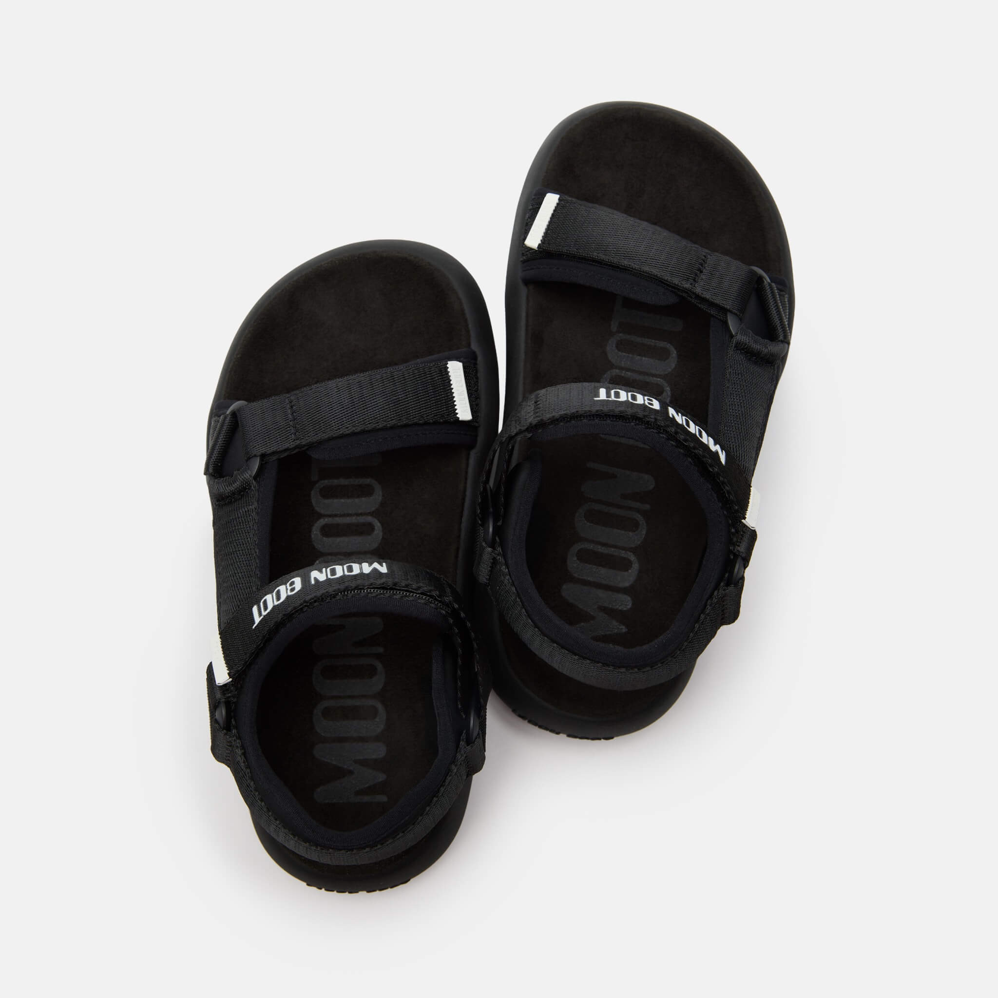 Unisex czarne sandały Moon Boot Super Sandal