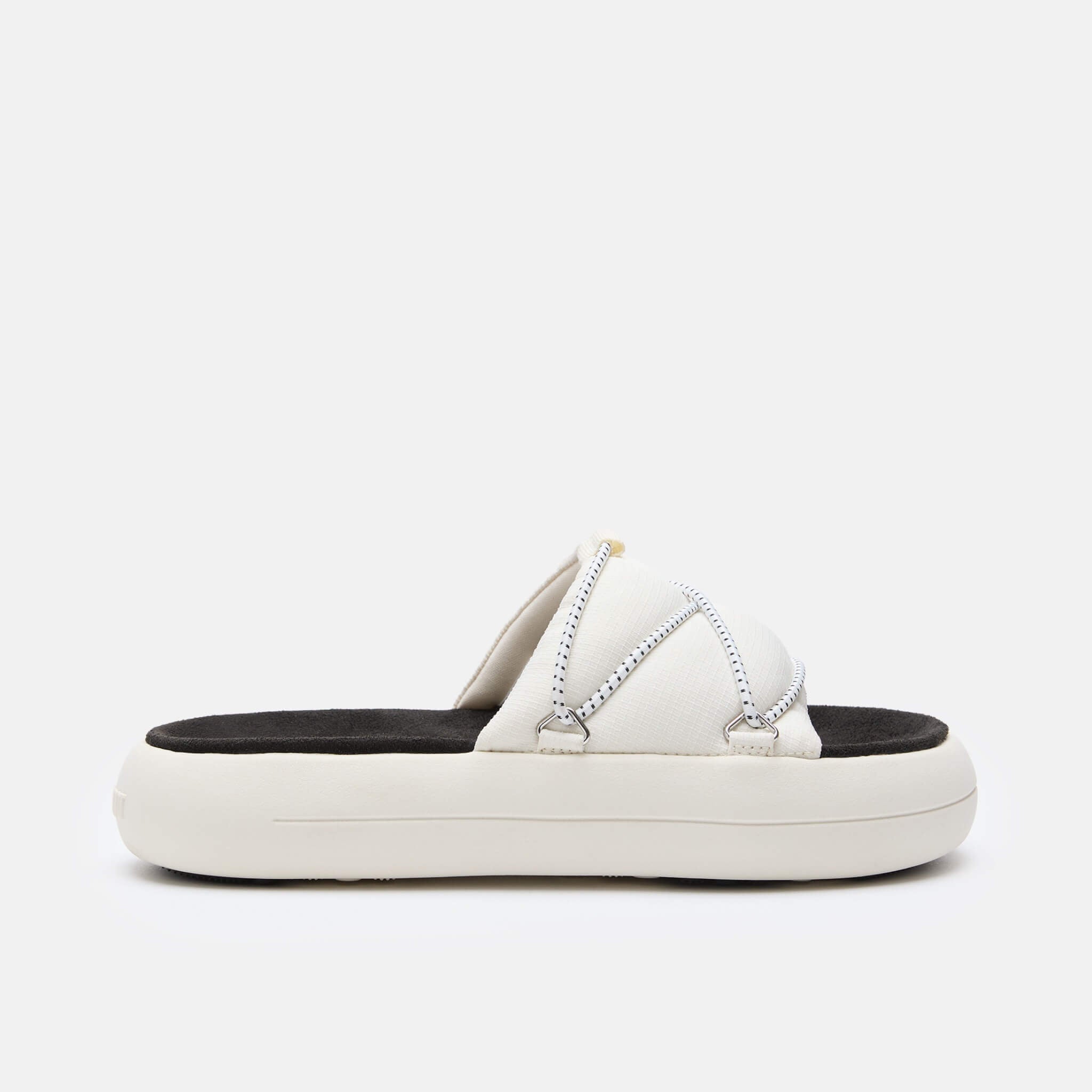 Unisex białe kapcie Moon Boot Icon Slide