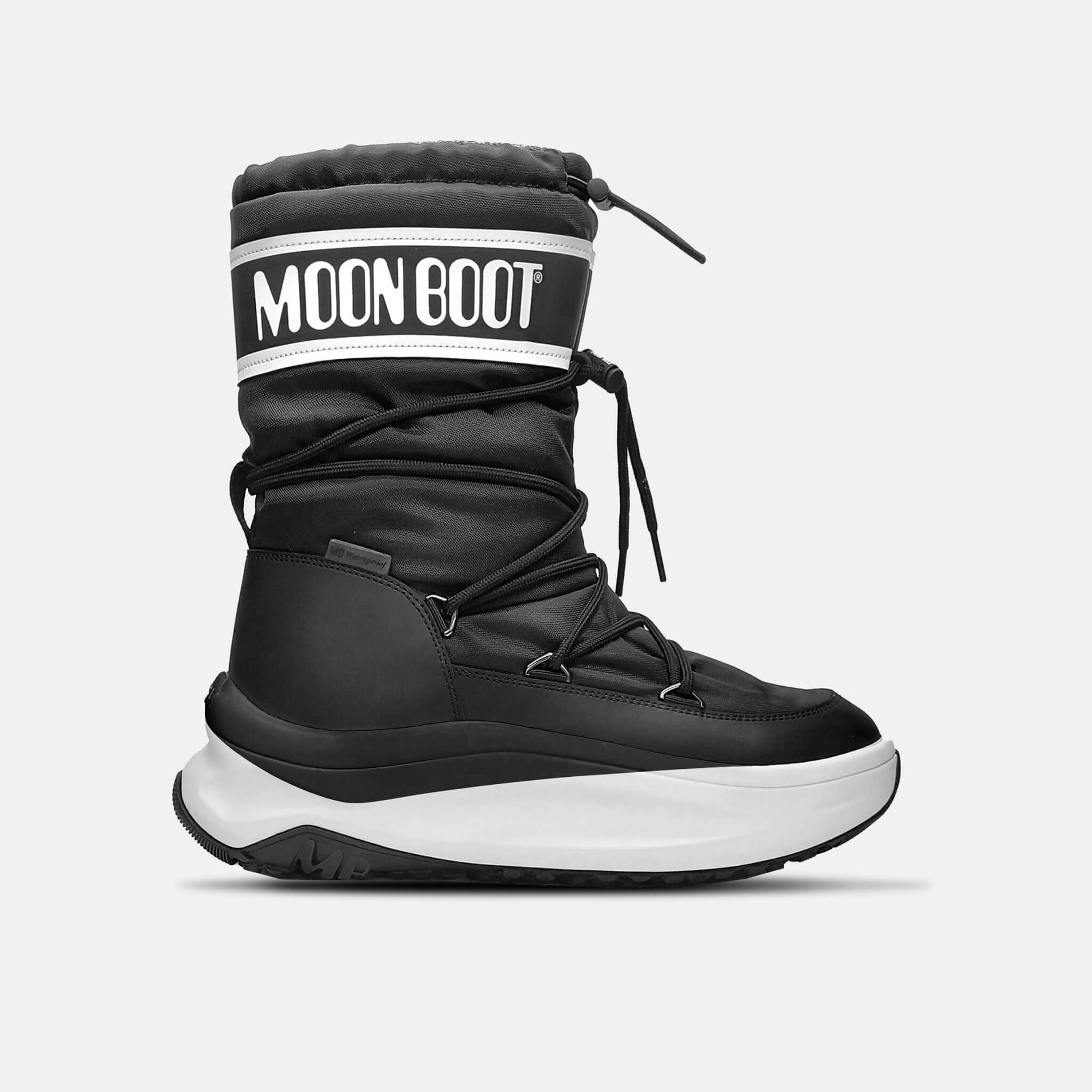 Męskie czarne śniegowce Moon Boot Moon247 Polar WP