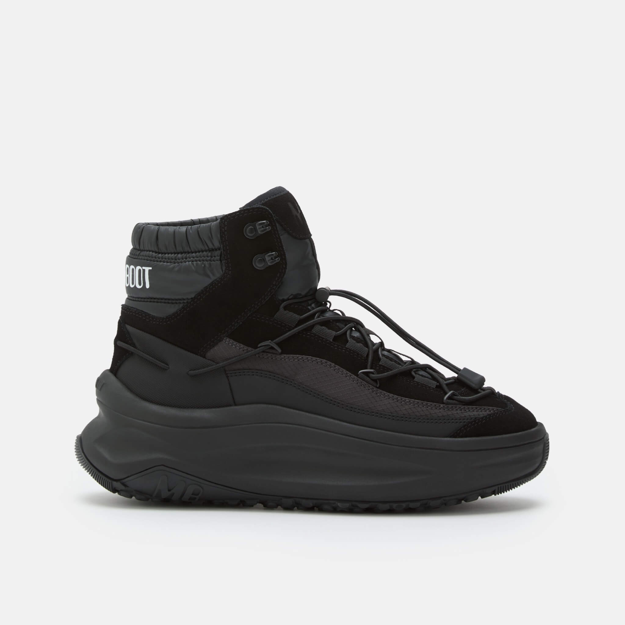 Męskie czarne śniegowce Moon Boot Moon247 Xlace Mid