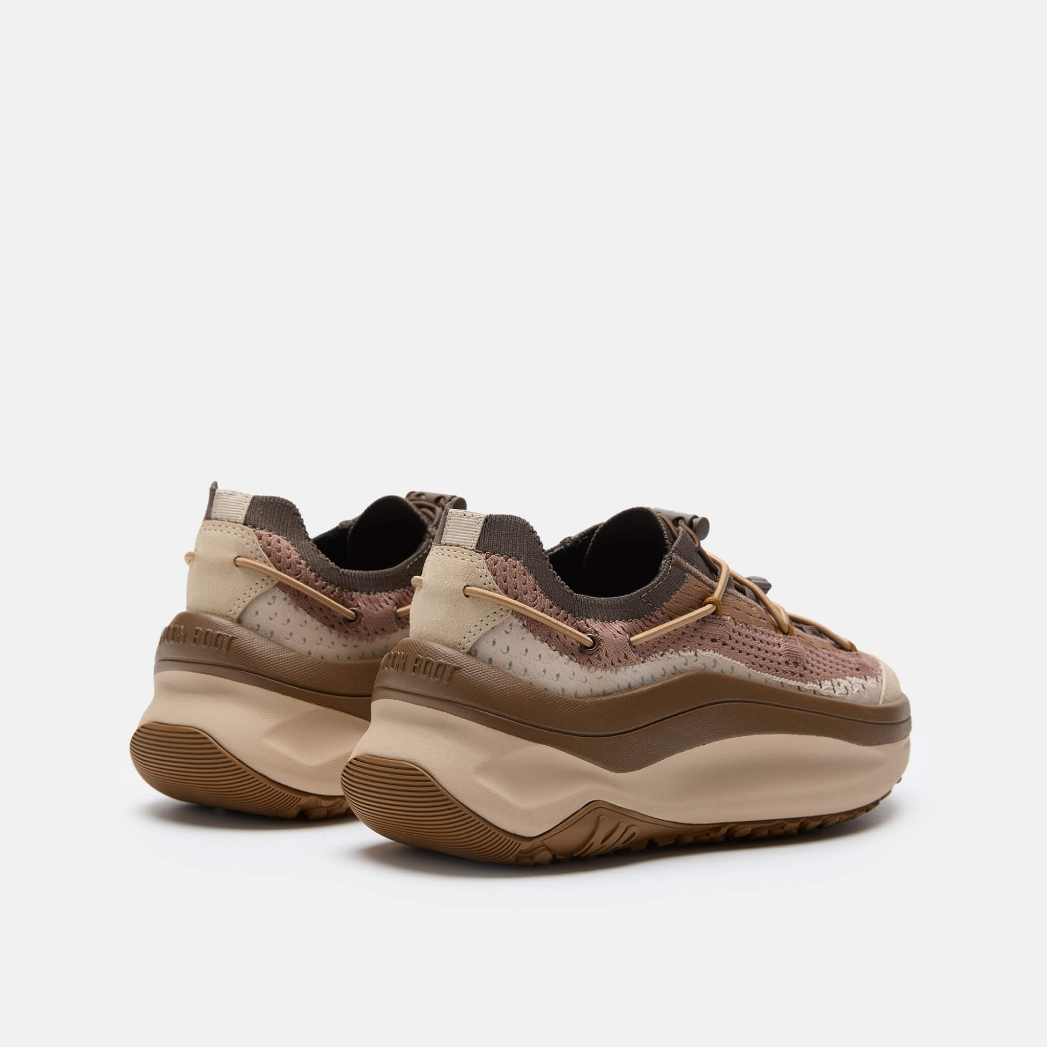Unisexowe beżowe sneakersy Moon Boot Moon247 Xlace