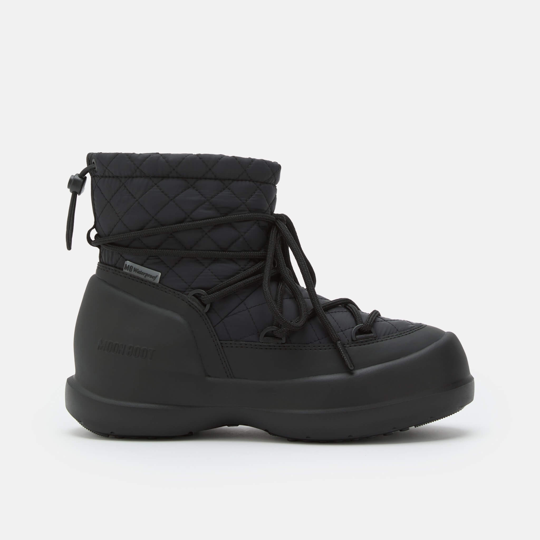 Damskie czarne śniegowce Moon Boot Mezzaluna Quilted Mid WP