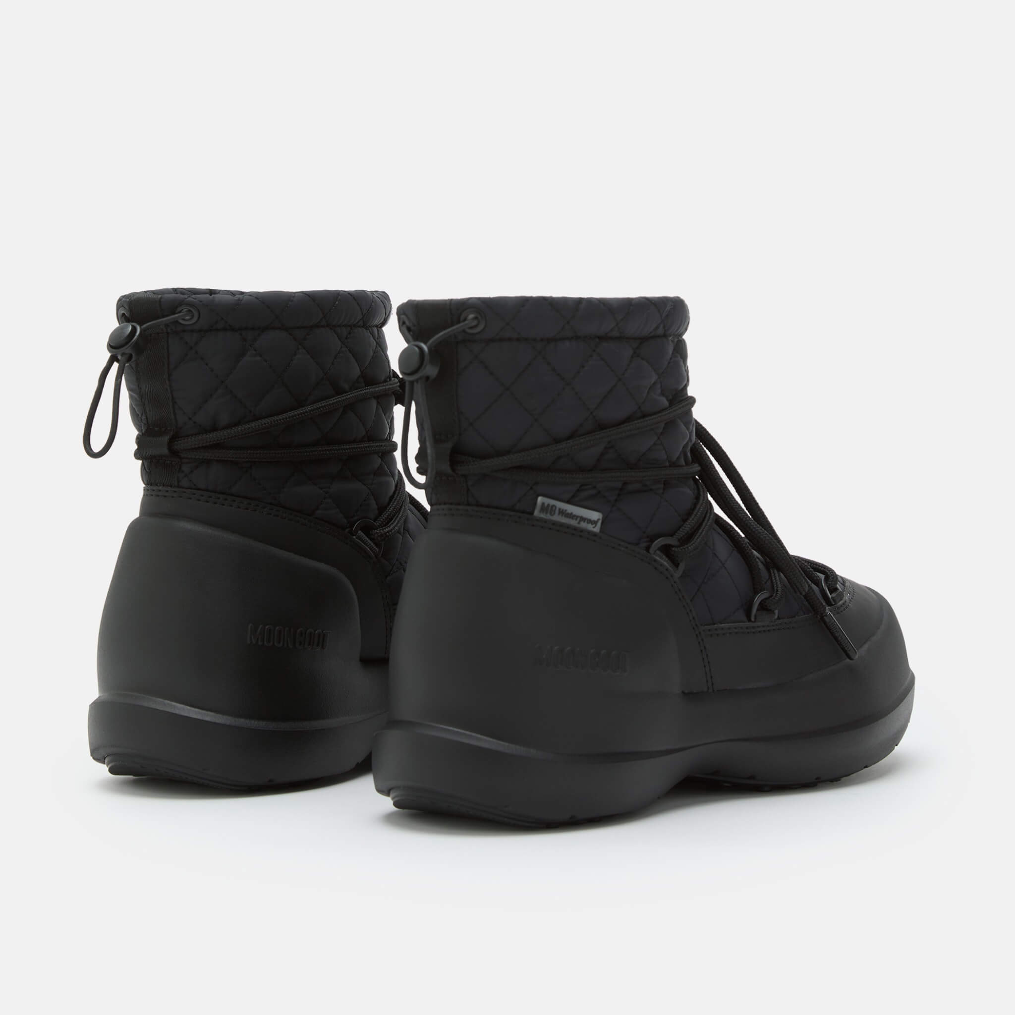 Damskie czarne śniegowce Moon Boot Mezzaluna Quilted Mid WP