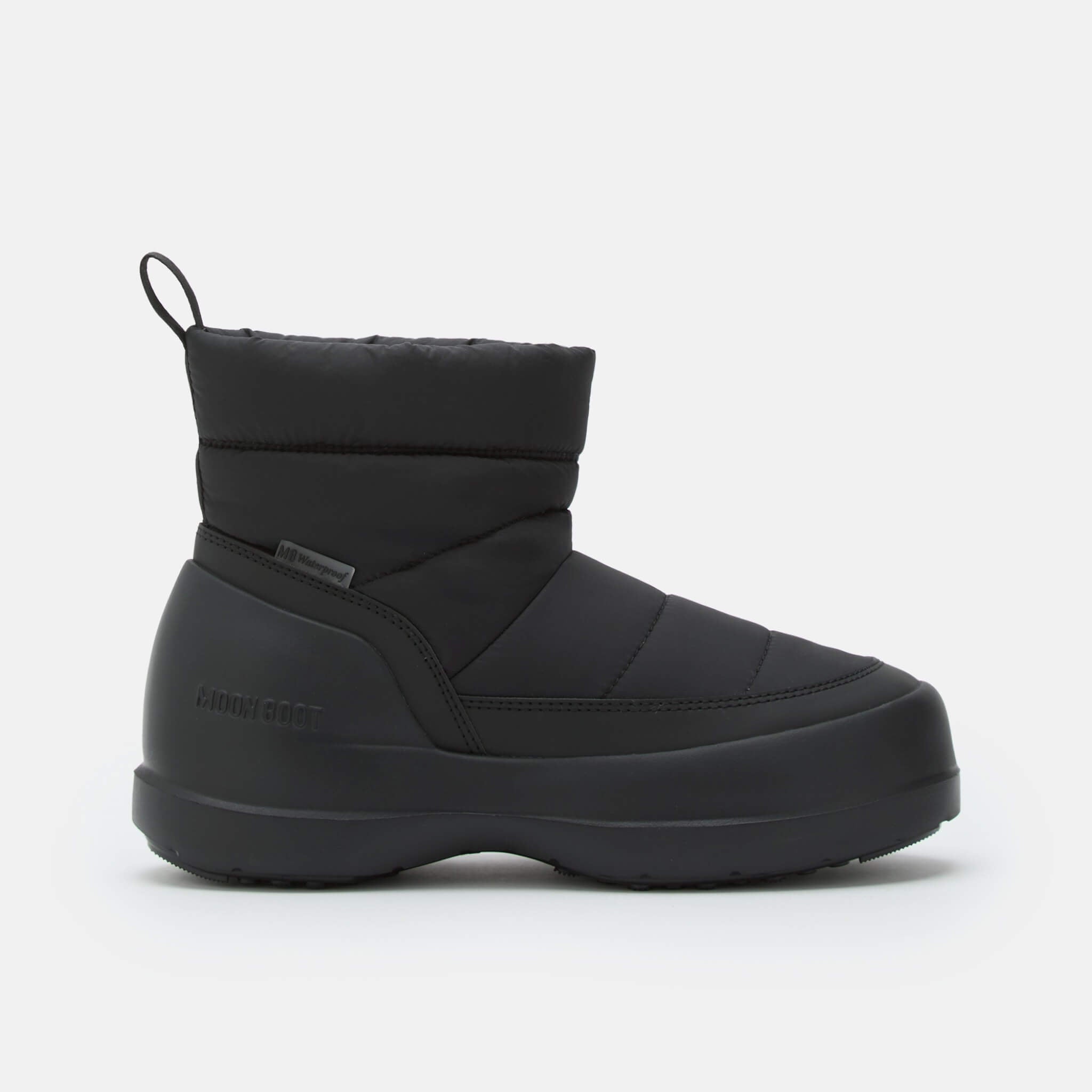 Damskie czarne śniegowce Moon Boot Mezzaluna Puffy WP