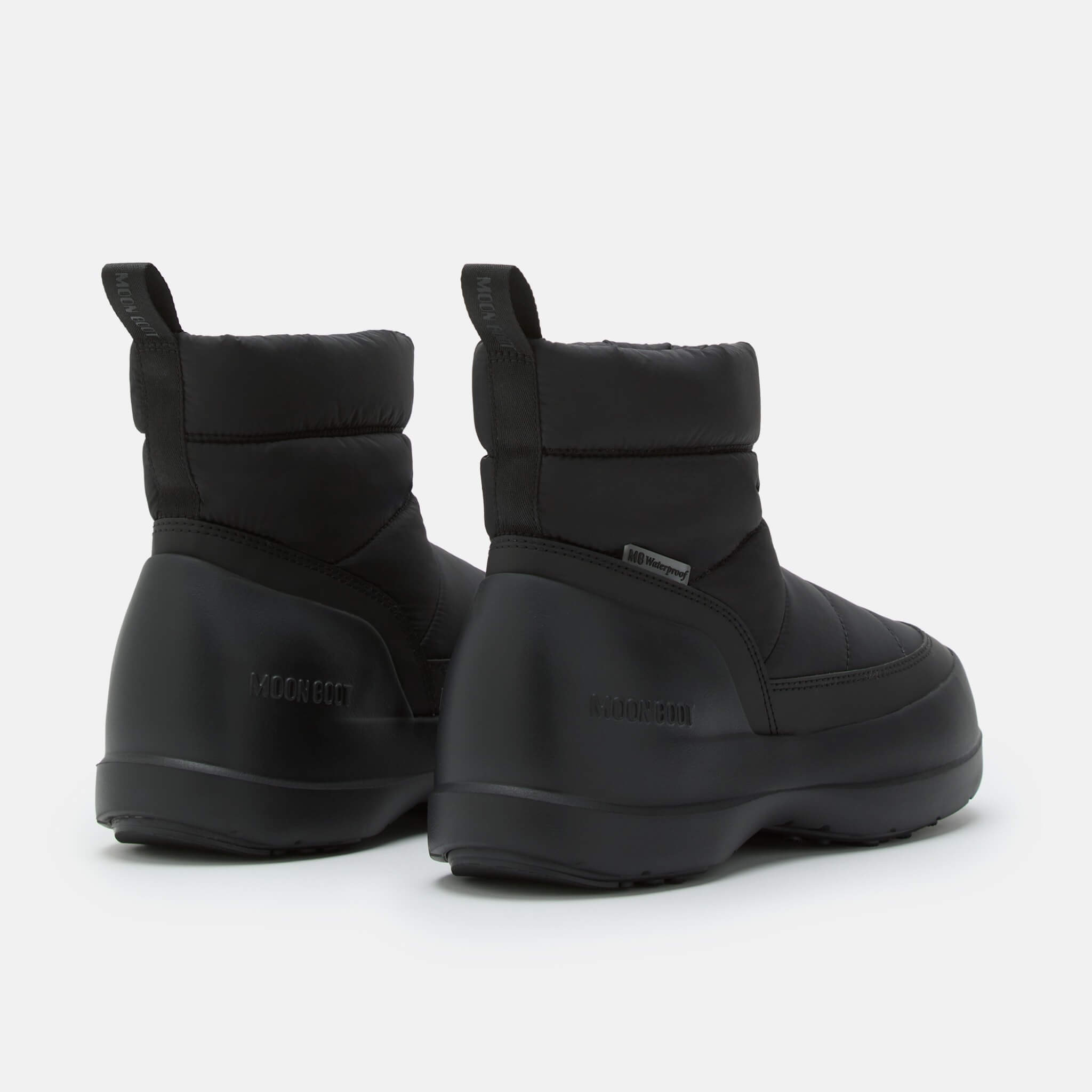 Damskie czarne śniegowce Moon Boot Mezzaluna Puffy WP