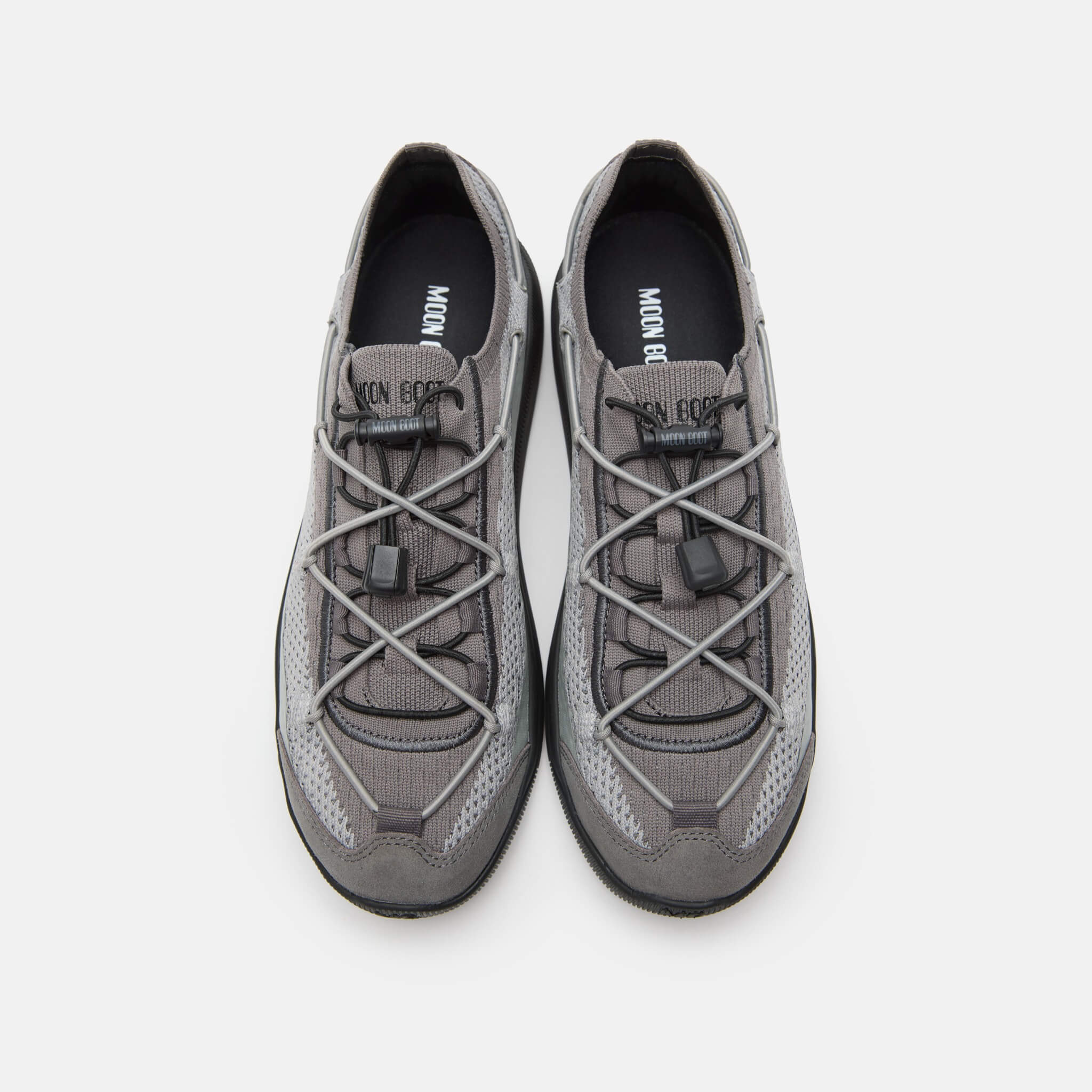 Unisex szaro-czarne sneakersy Moon Boot Moonlight