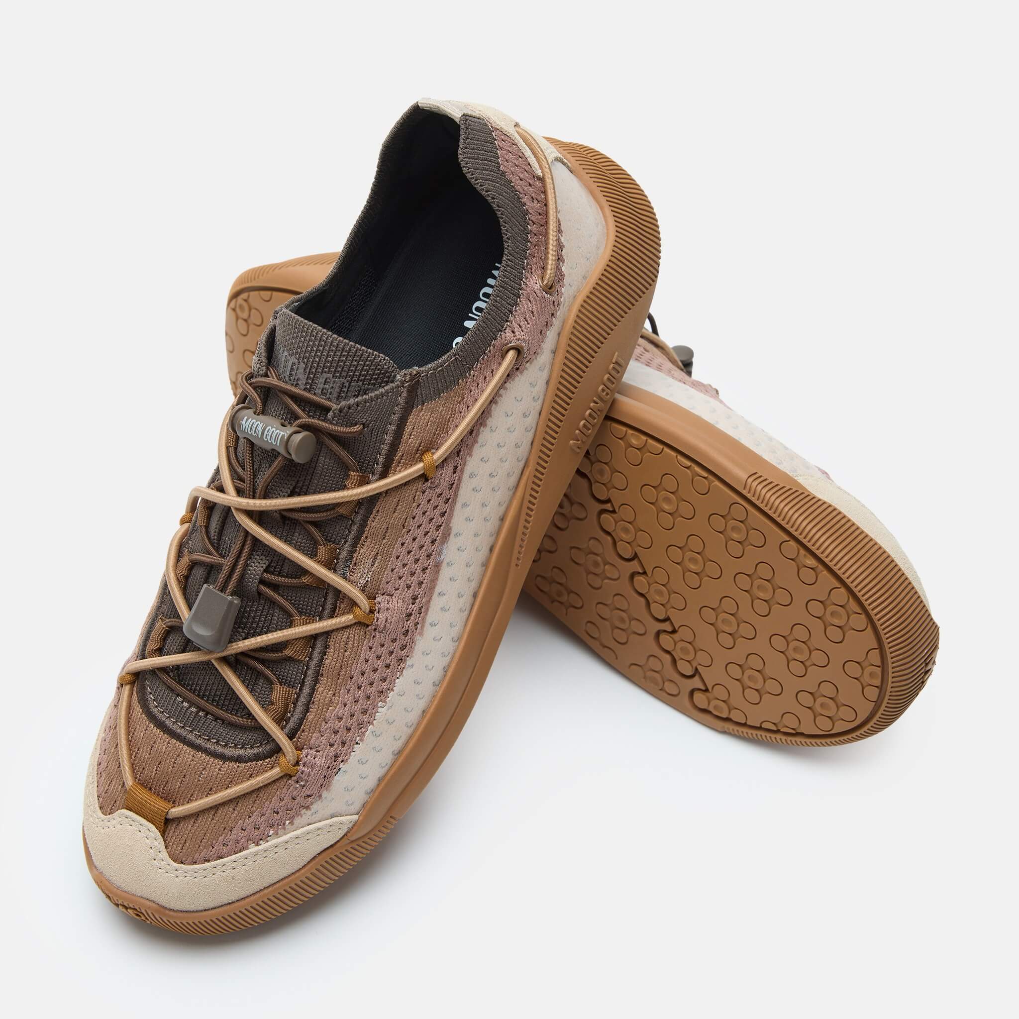 Unisexowe beżowe sneakersy Moon Boot Moonlight