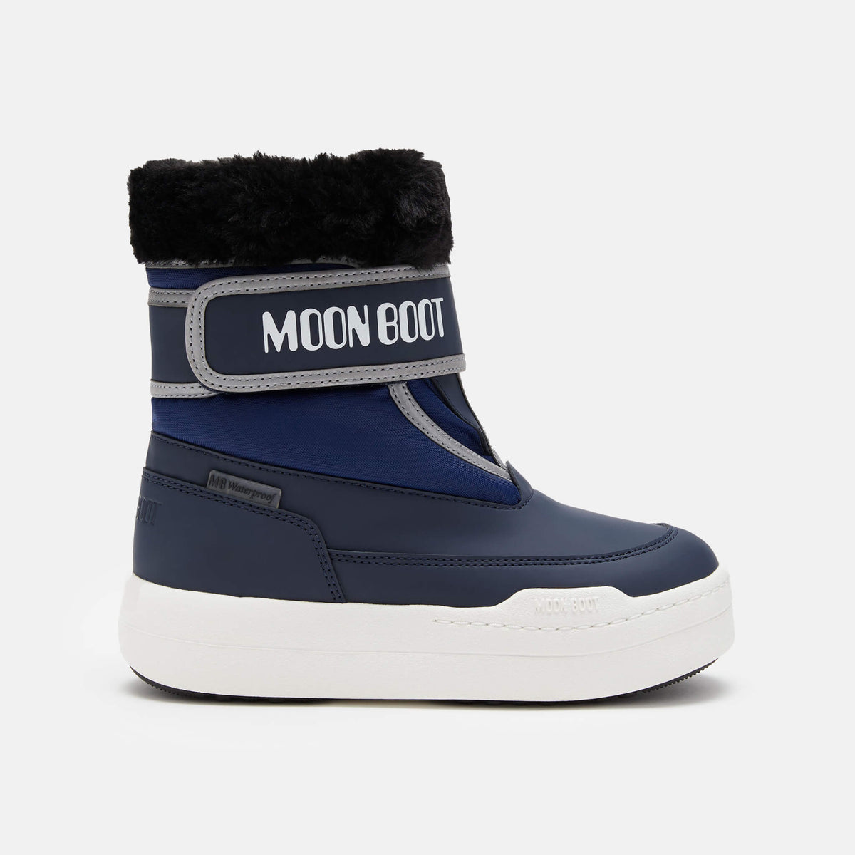 Dziecięce niebieskie śniegowce Moon Boot JR Park Strap