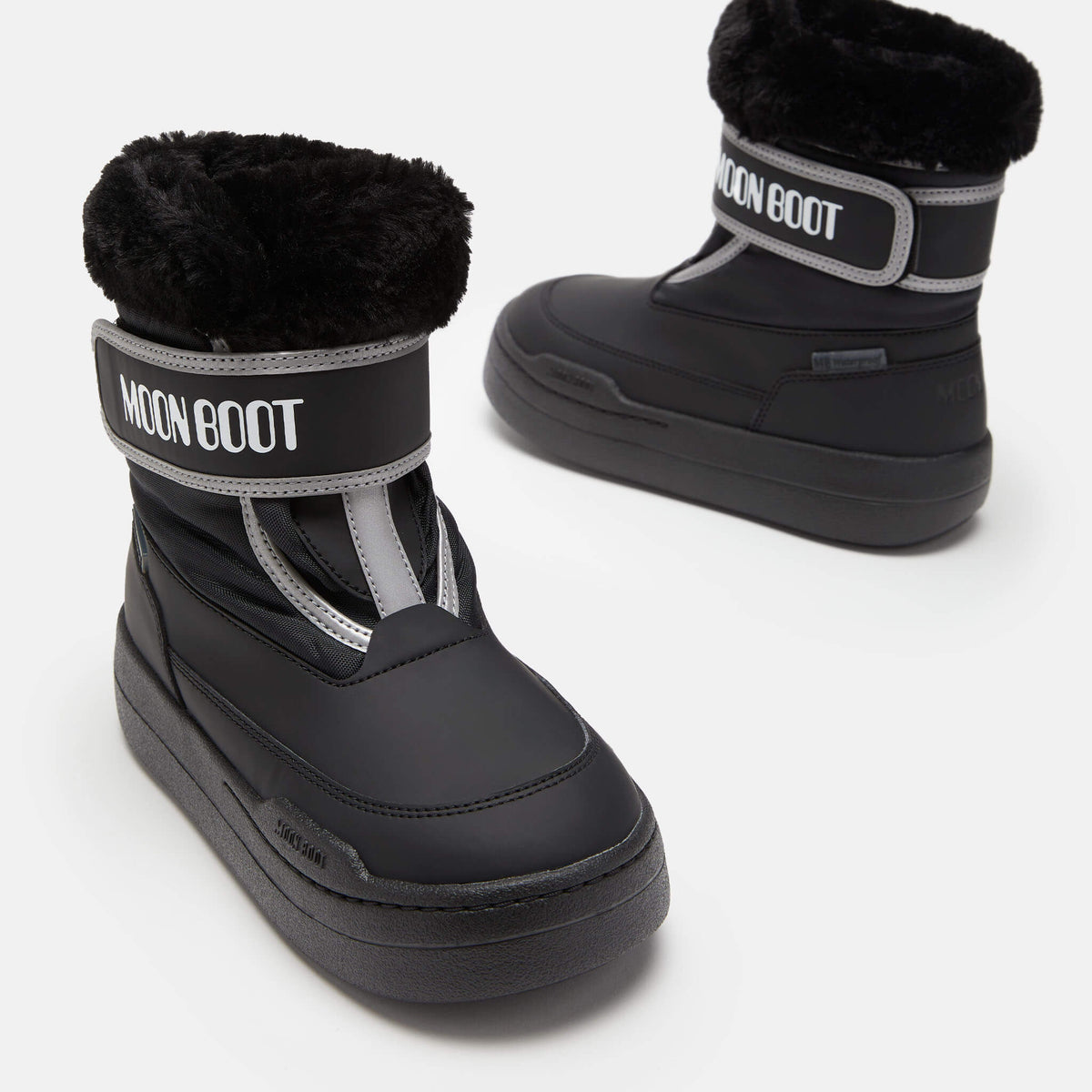 Dziecięce czarne śniegowce Moon Boot JR Park Strap